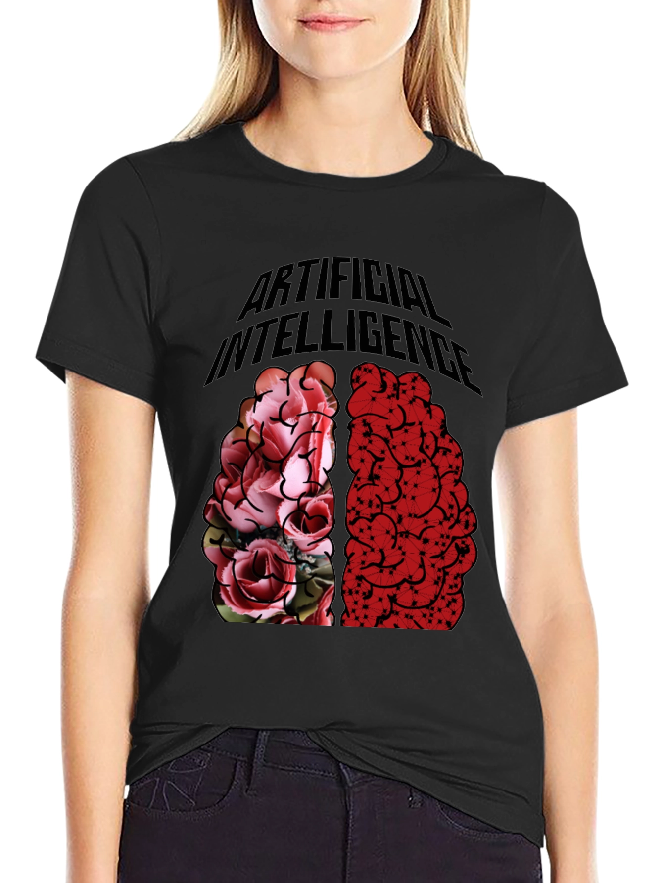 Artificial Intelligence Brain Graphic T-Shirt