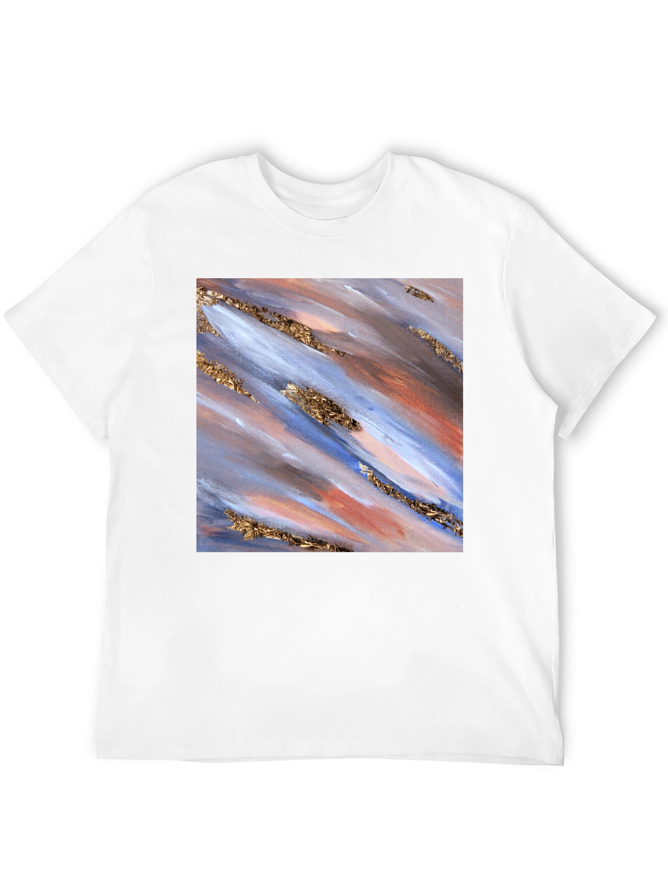 Abstract Art Print Black T-Shirt