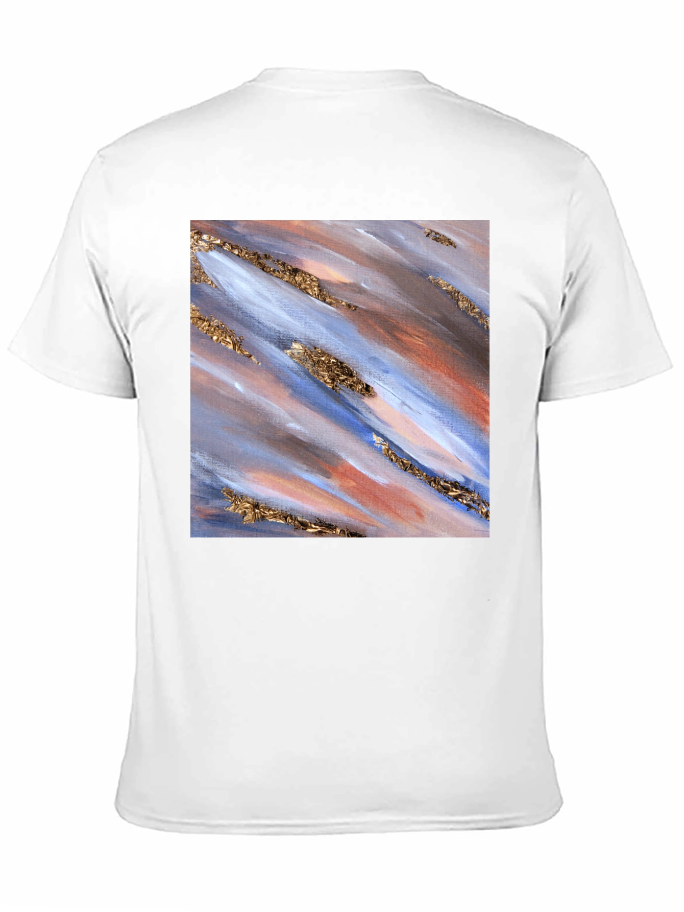 Abstract Art Print Black T-Shirt