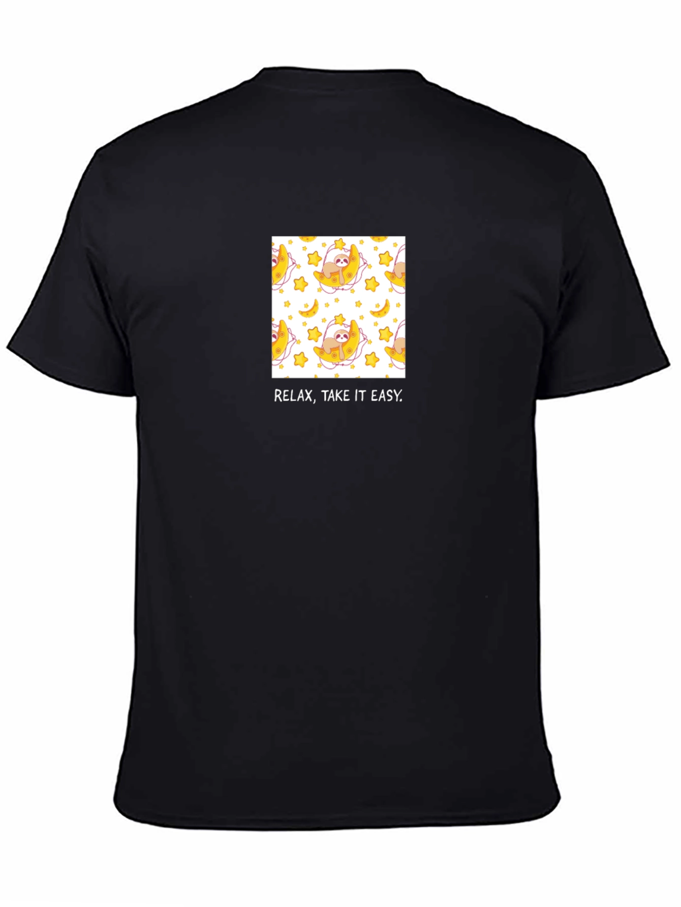 Relax Take it Easy Sloth Moon T-Shirt