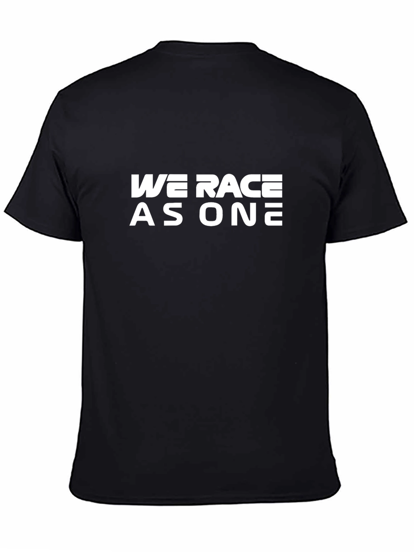We Race As One Black T-Shirt