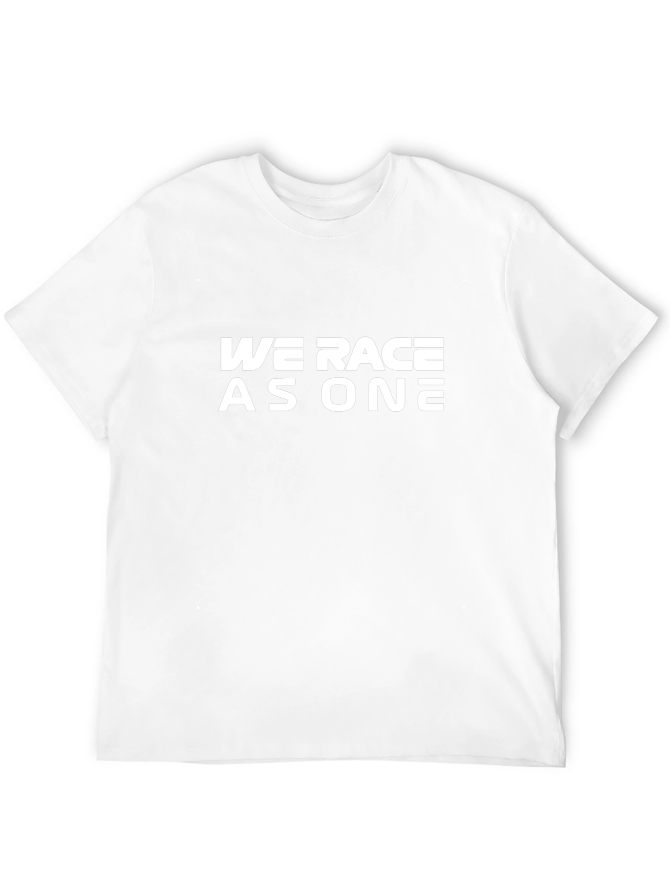 We Race As One Black T-Shirt