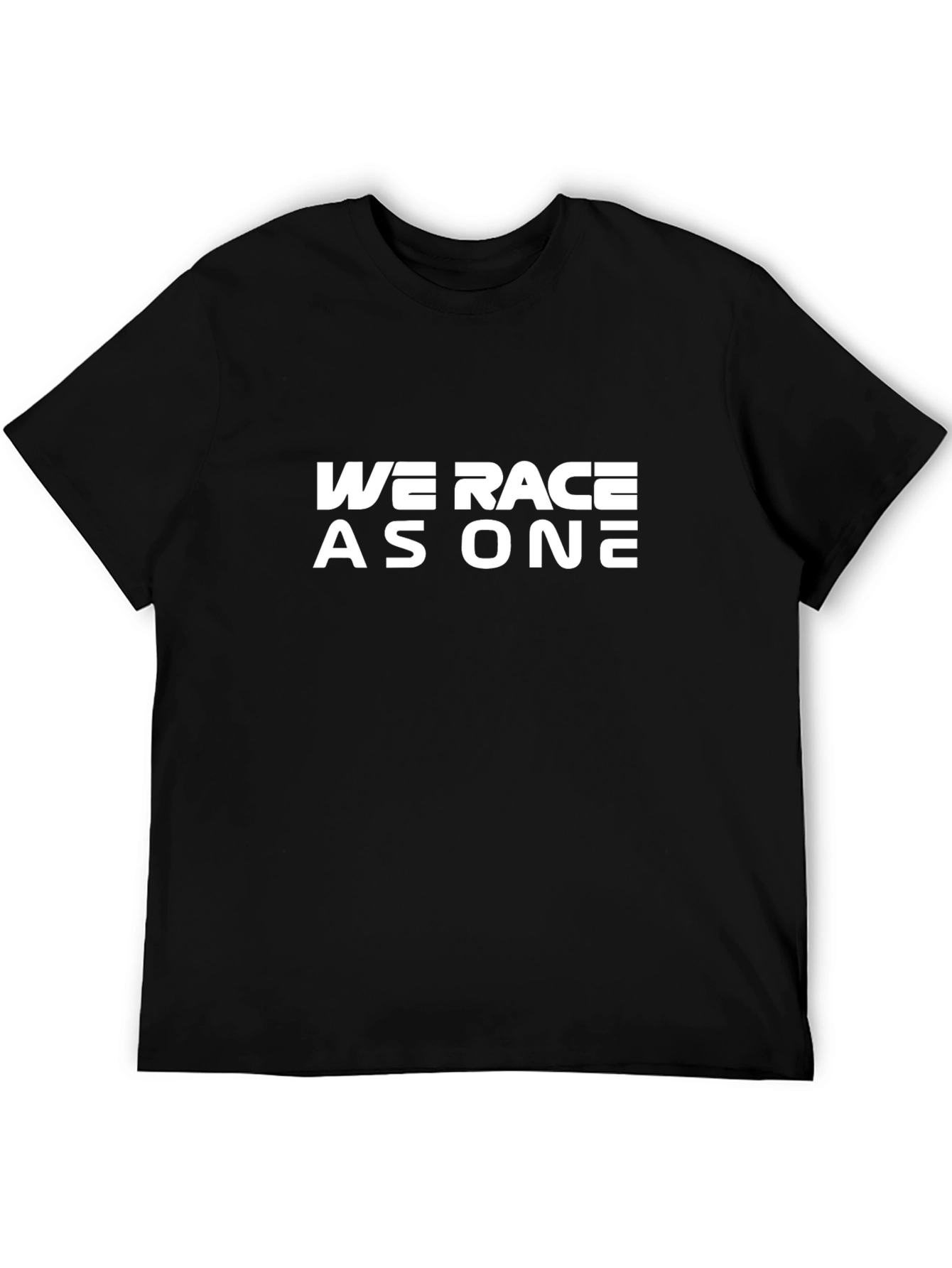 We Race As One Black T-Shirt