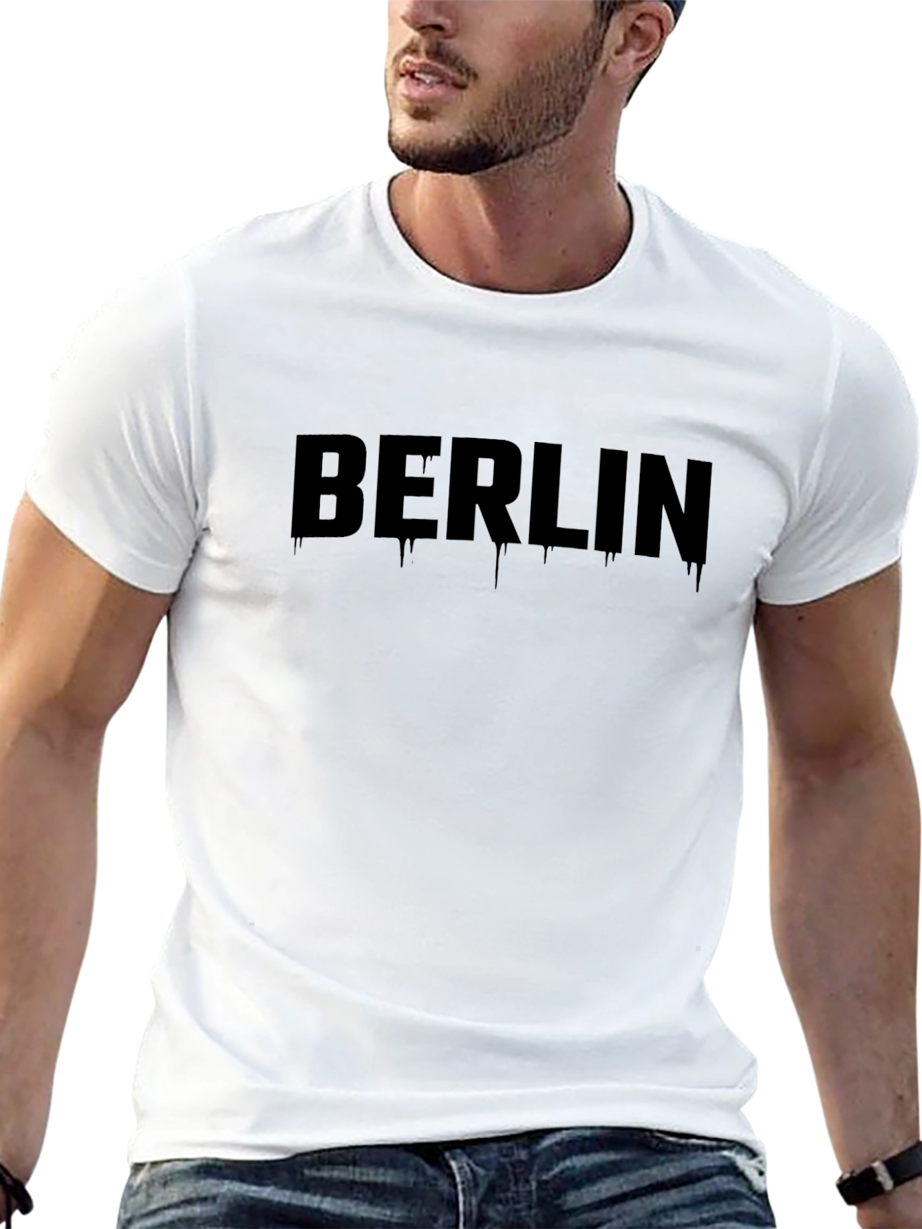 Berlin Graphic Tee - Mens Black Casual T-Shirt