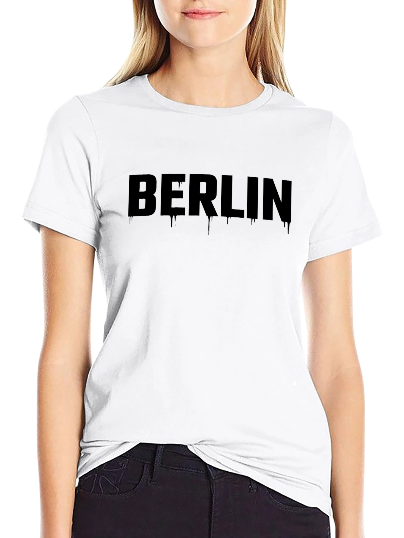 Berlin Graphic Tee - Mens Black Casual T-Shirt