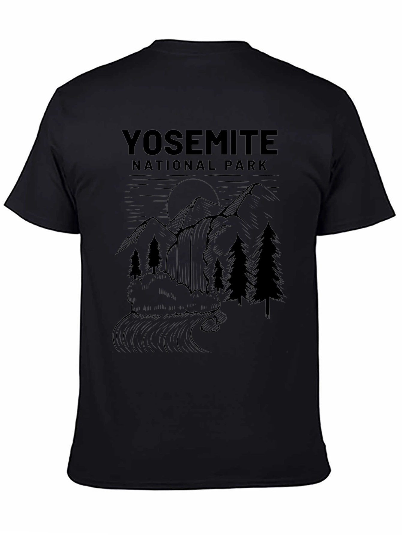 Yosemite National Park Graphic Tee - Black