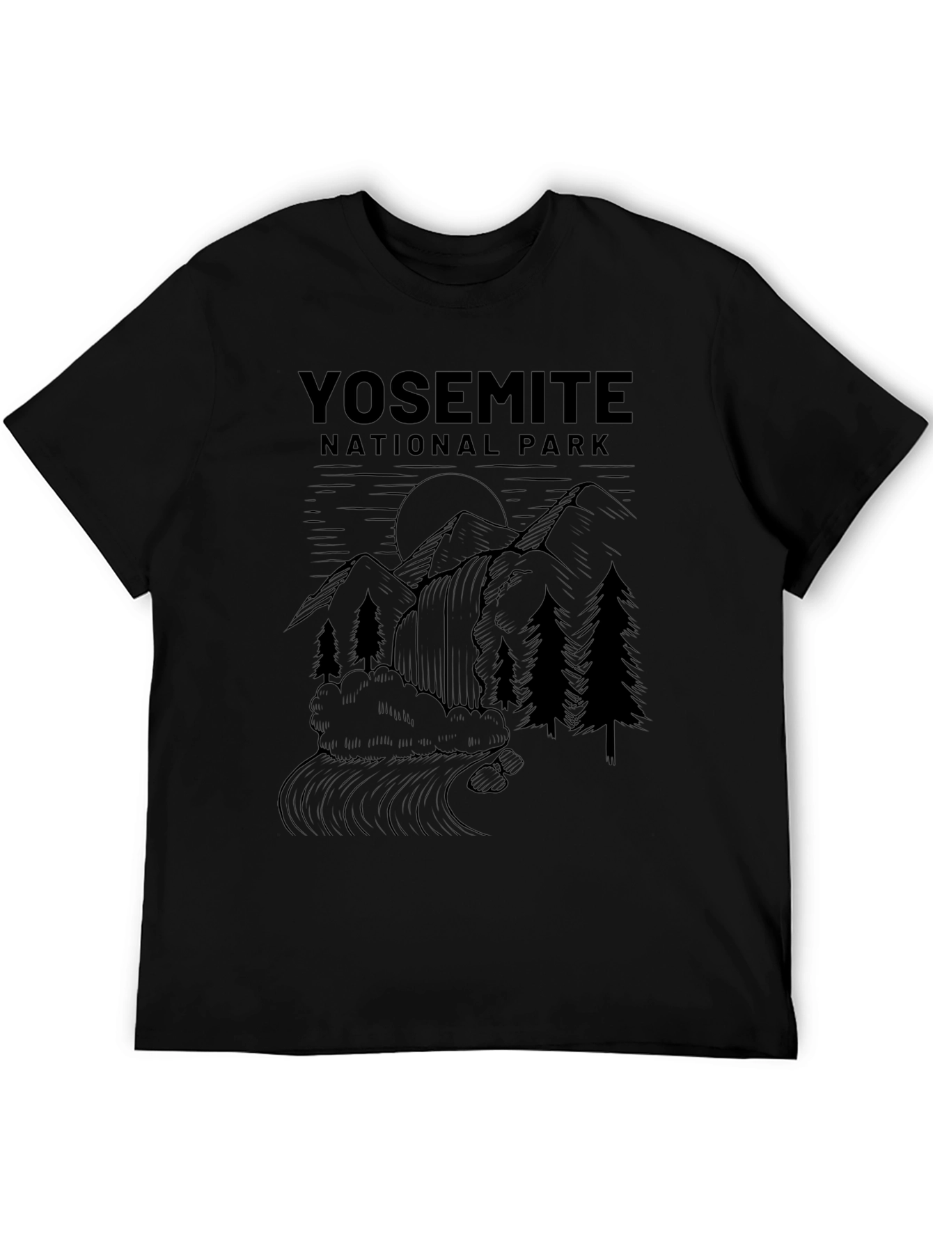 Yosemite National Park Graphic Tee - Black