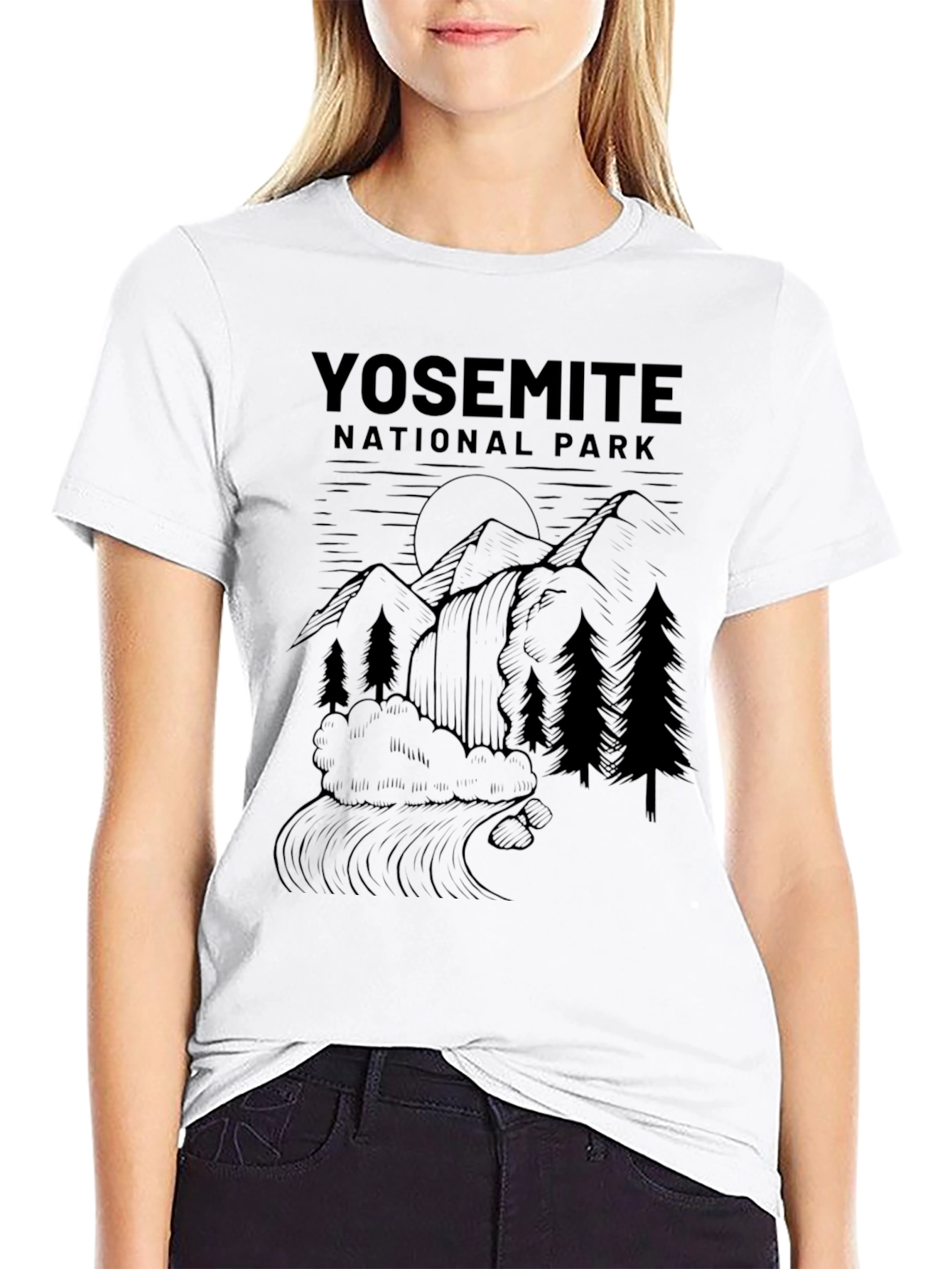 Yosemite National Park Graphic Tee - Black