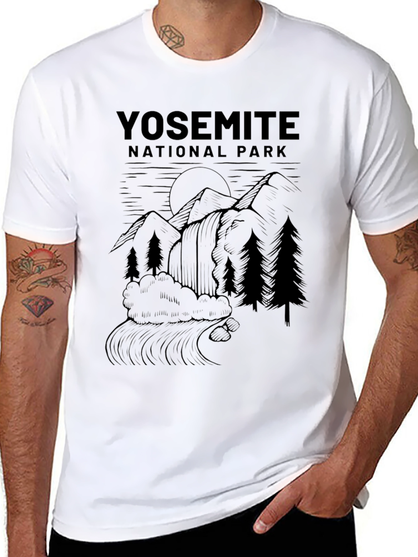 Yosemite National Park Graphic Tee - Black