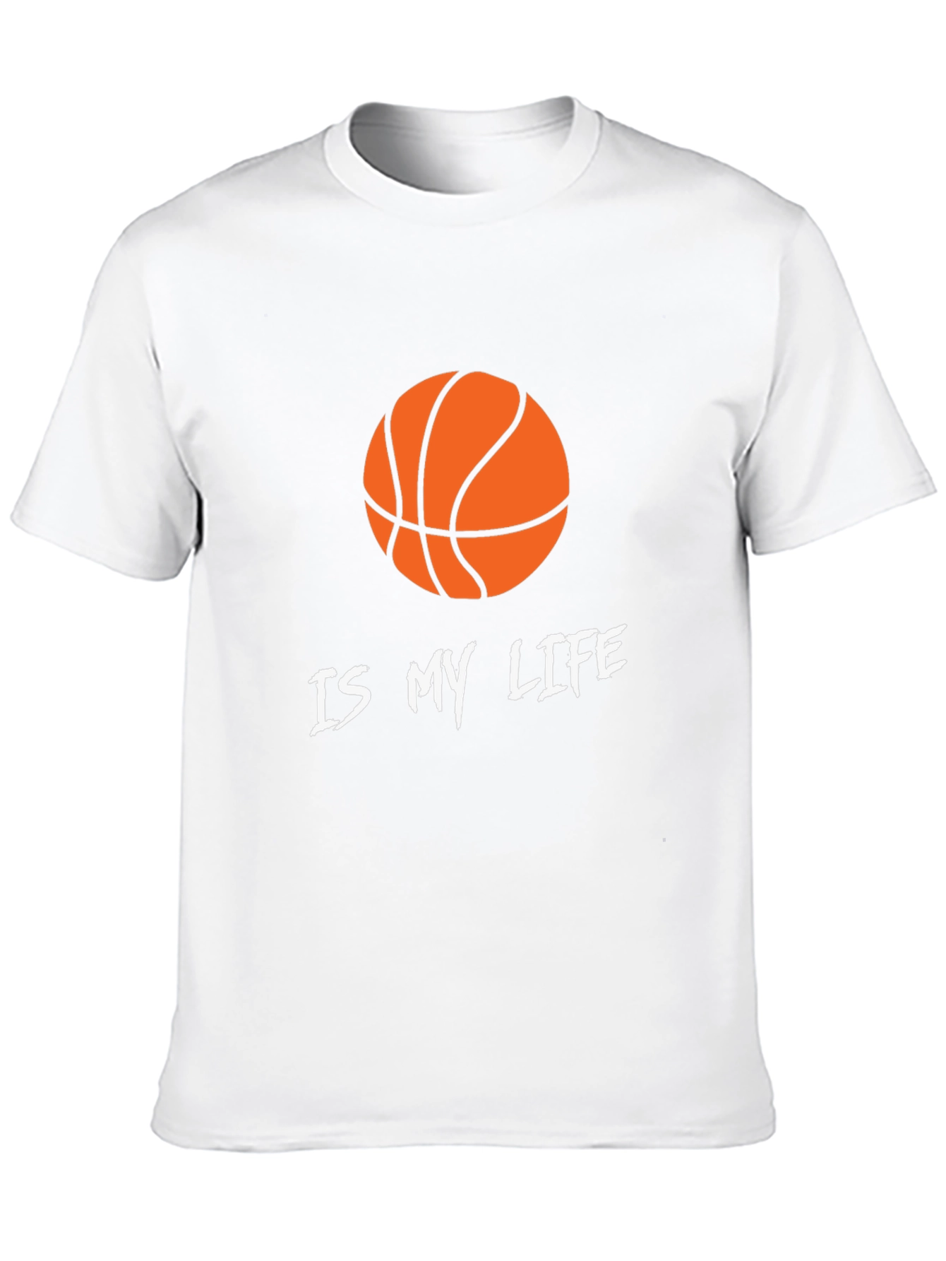Basketball Is My Life Graphic Tee - Black