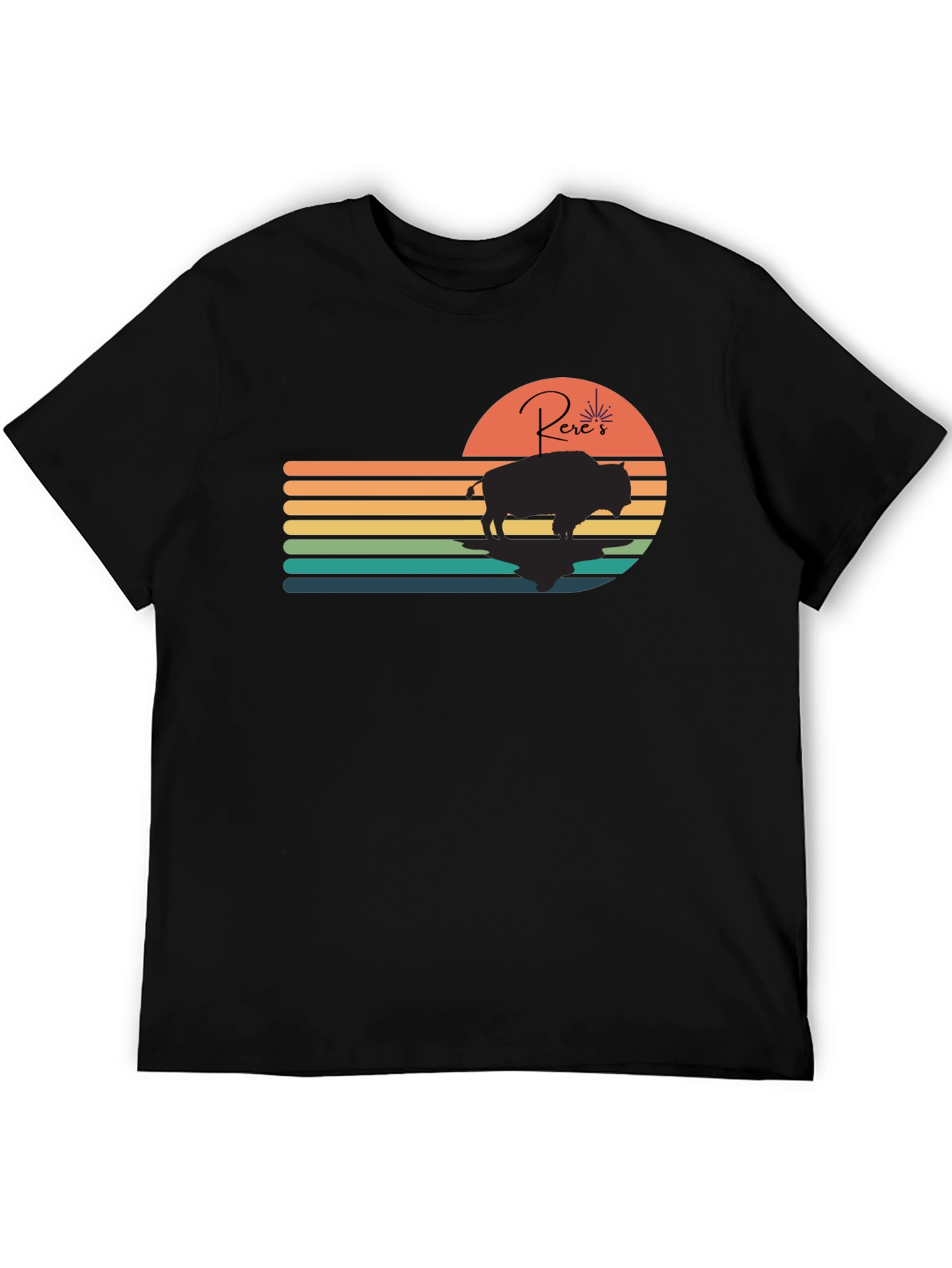 Retro Sunset Buffalo Tee
