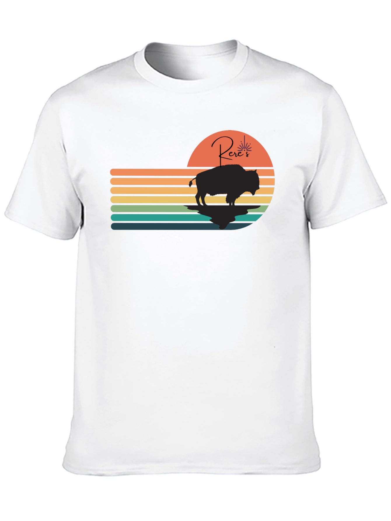 Retro Sunset Buffalo Tee