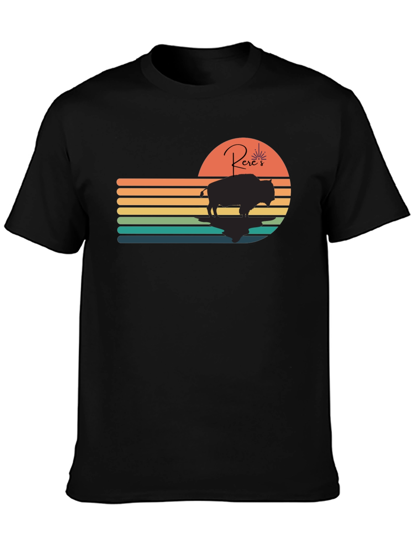 Retro Sunset Buffalo Tee