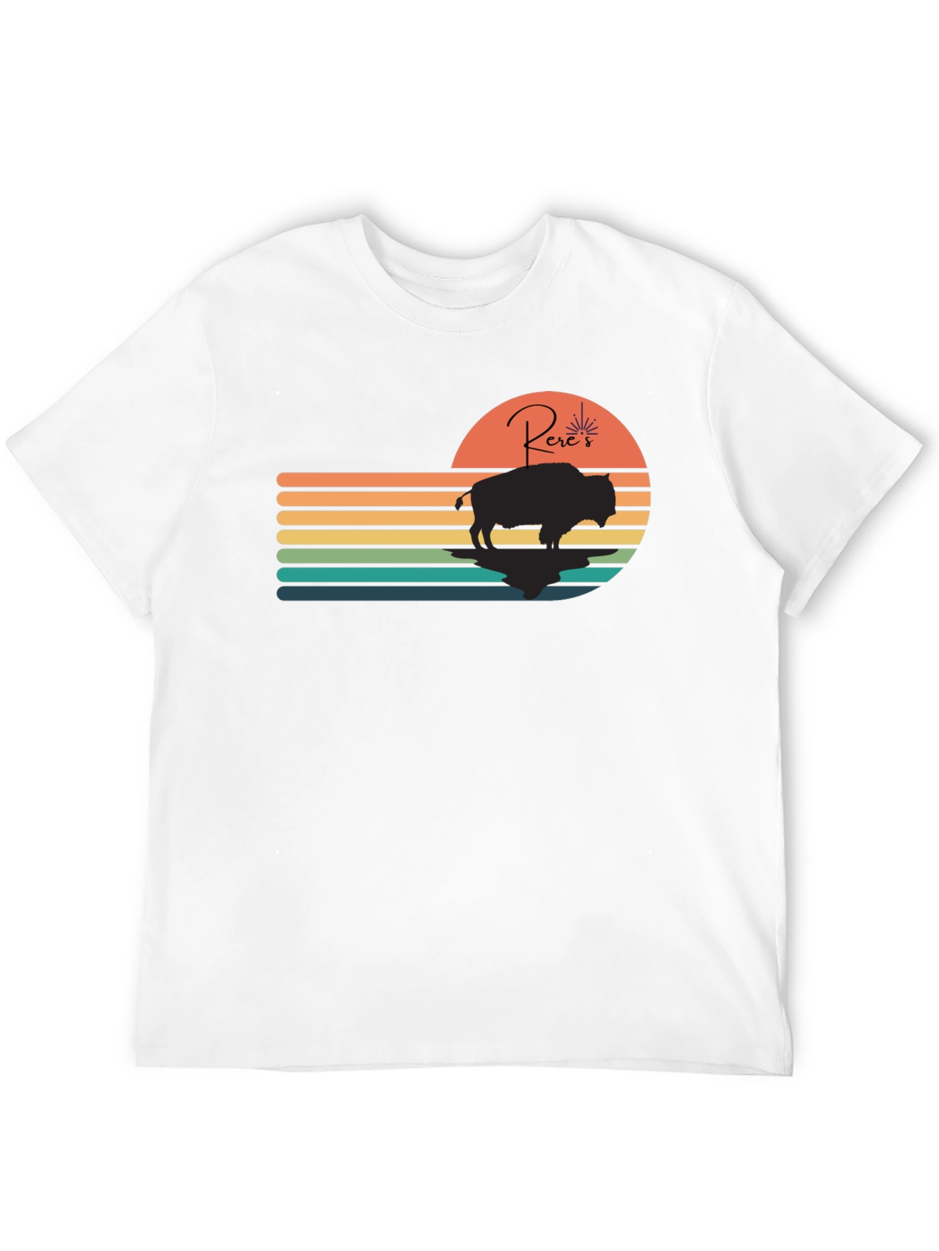 Retro Sunset Buffalo Tee