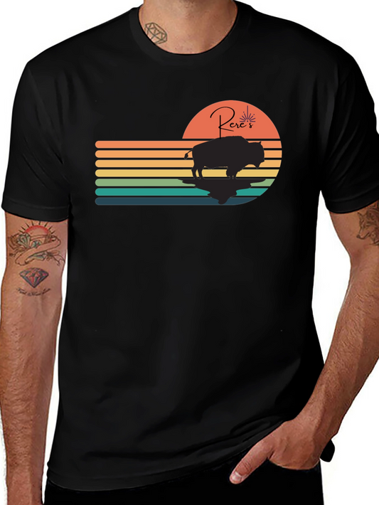 Retro Sunset Buffalo Tee