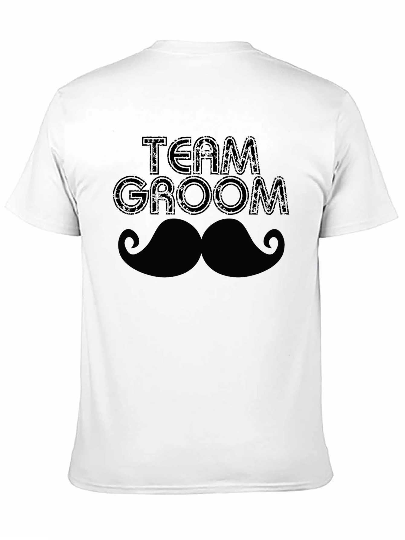 Team Groom Mustache Graphic Tee - Black