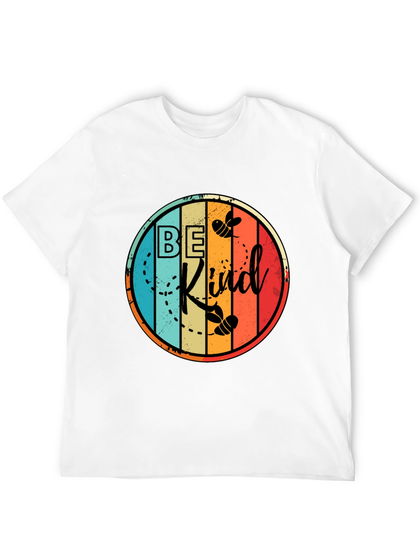 Be Kind Bee Graphic Black T-Shirt