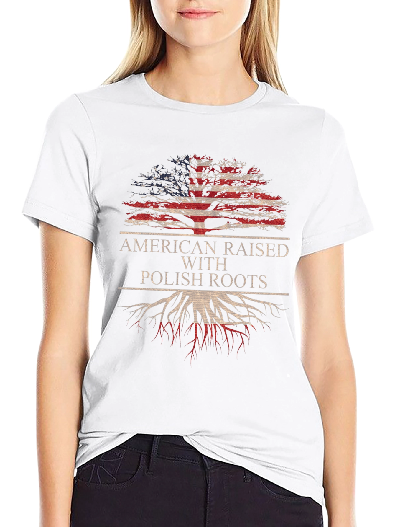 American Raised with Polish Roots Tee