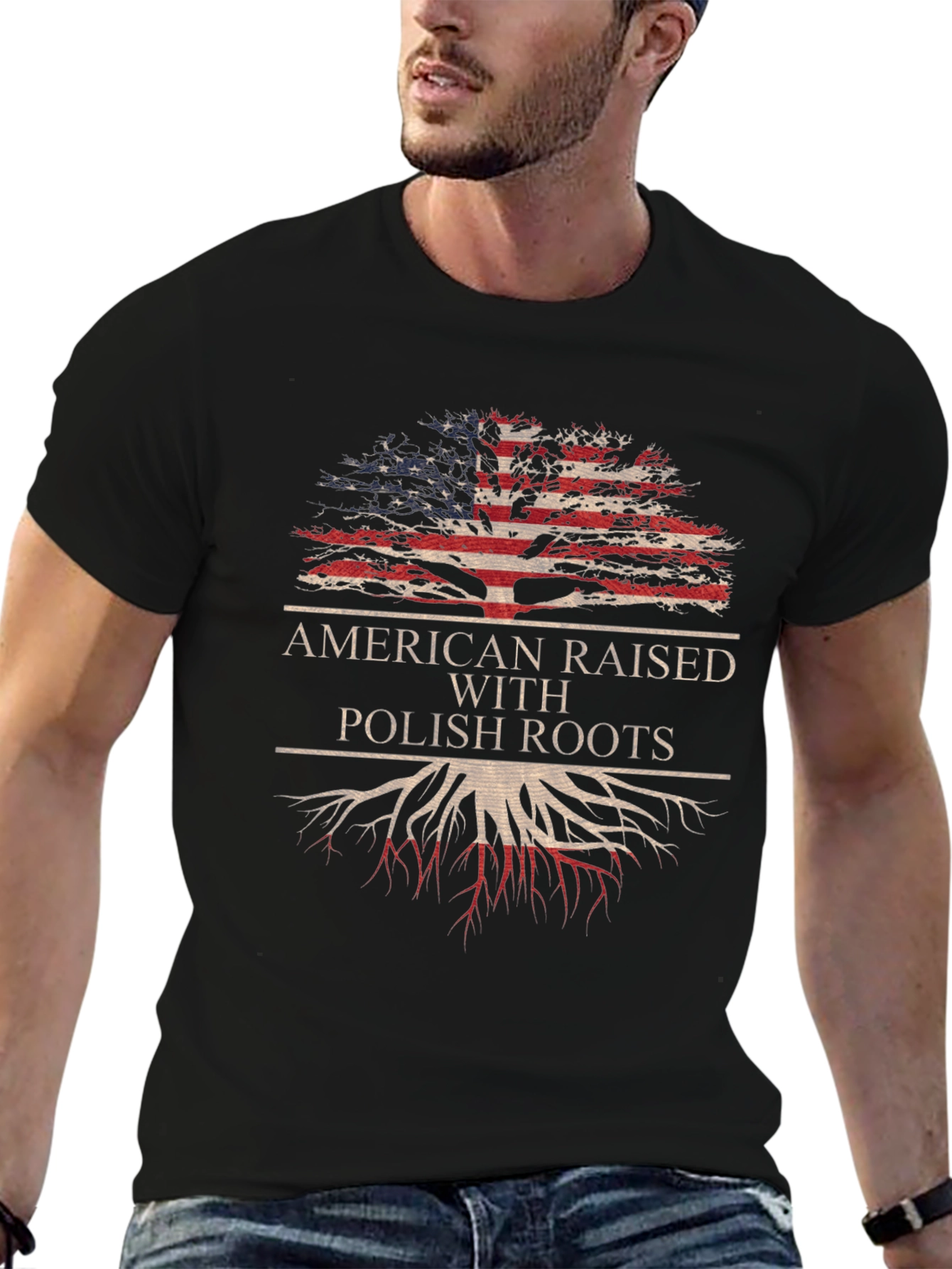 American Raised with Polish Roots Tee