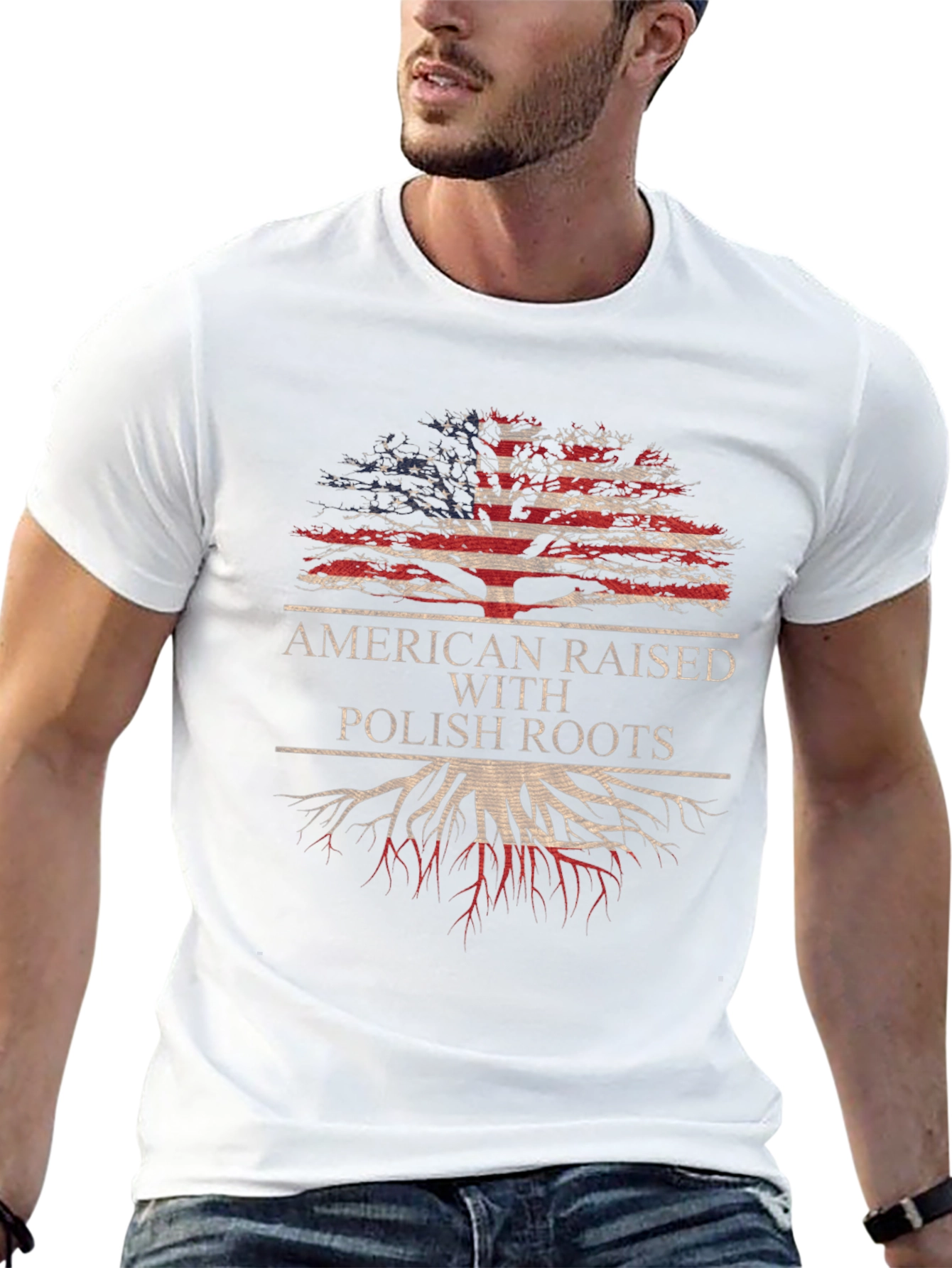 American Raised with Polish Roots Tee