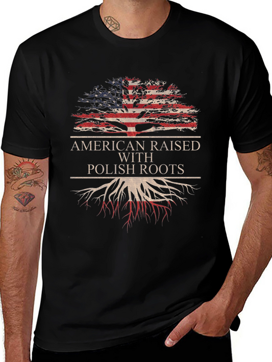 American Raised with Polish Roots Tee