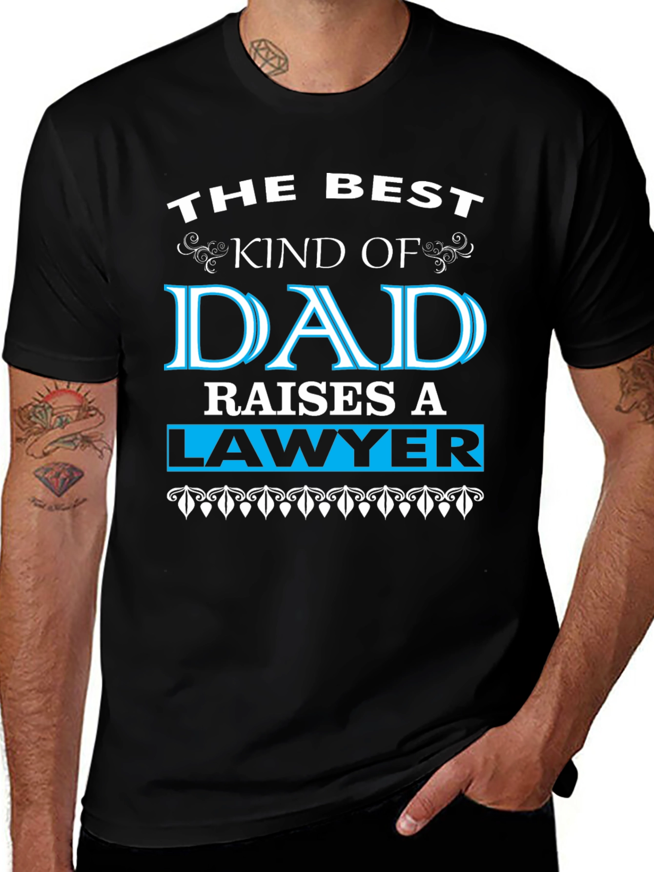 Best Kind of Dad Raises a Lawyer Graphic Tee