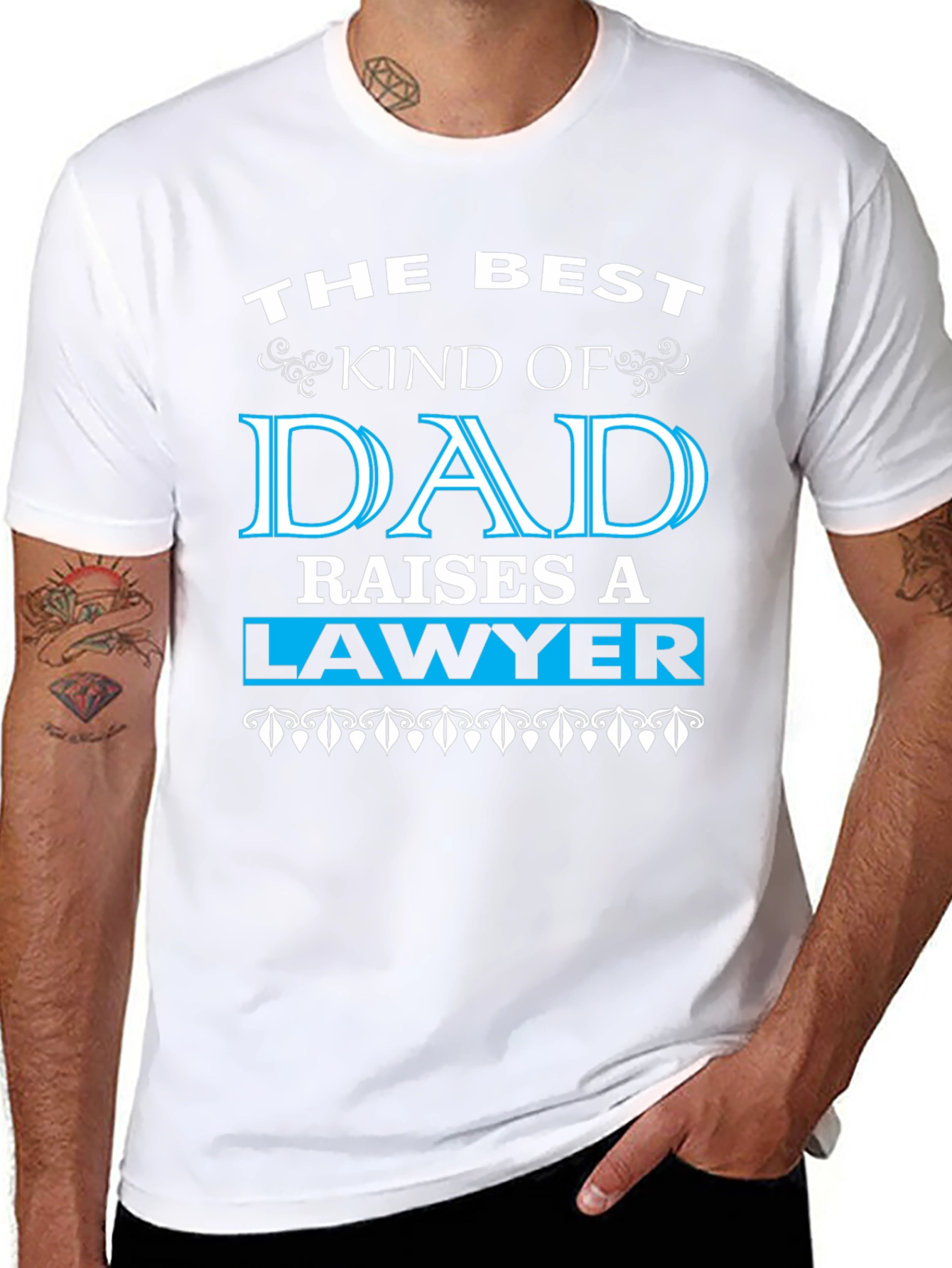 Best Kind of Dad Raises a Lawyer Graphic Tee