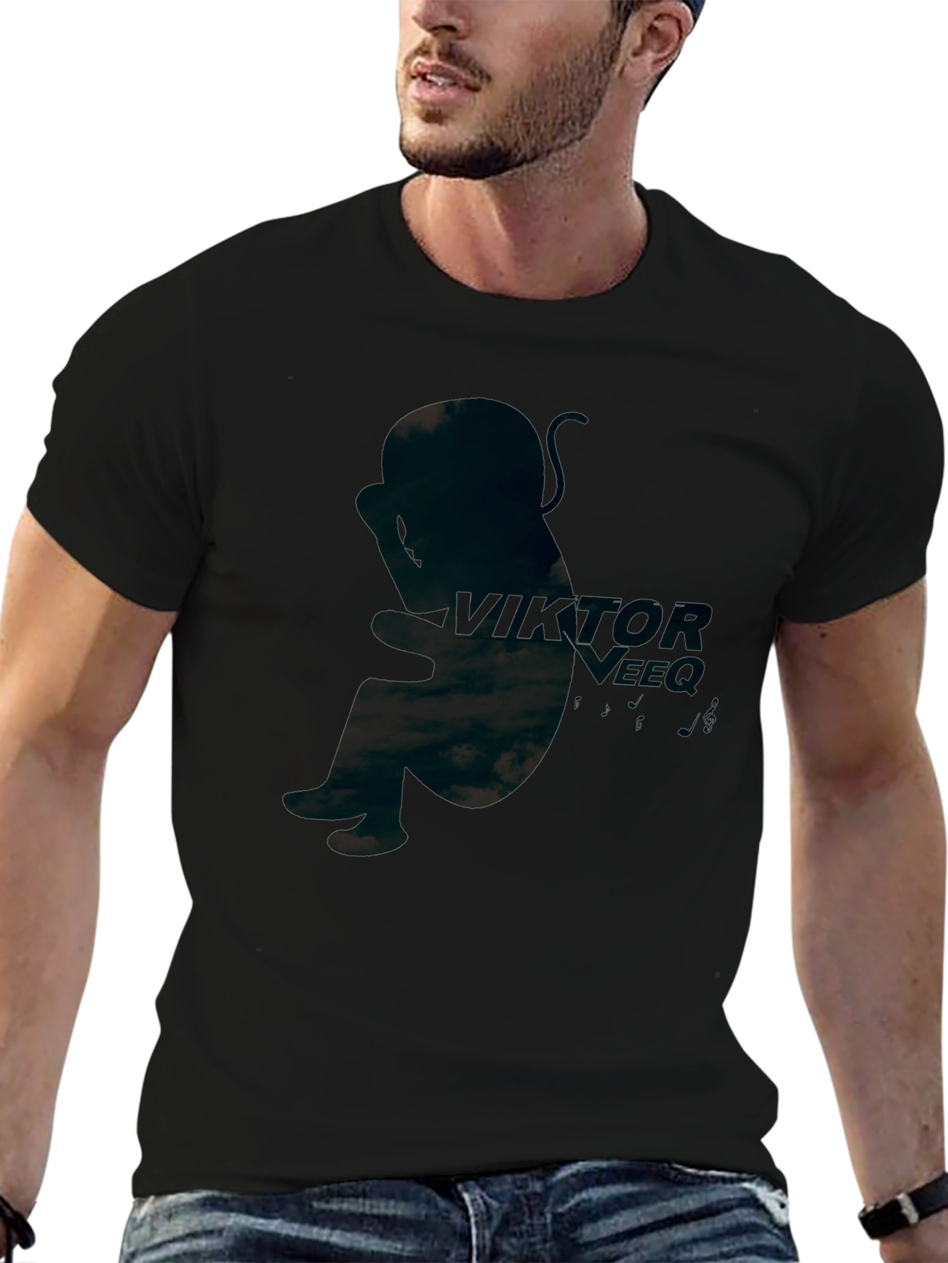 Viktor Veeq Graphic Black T-Shirt