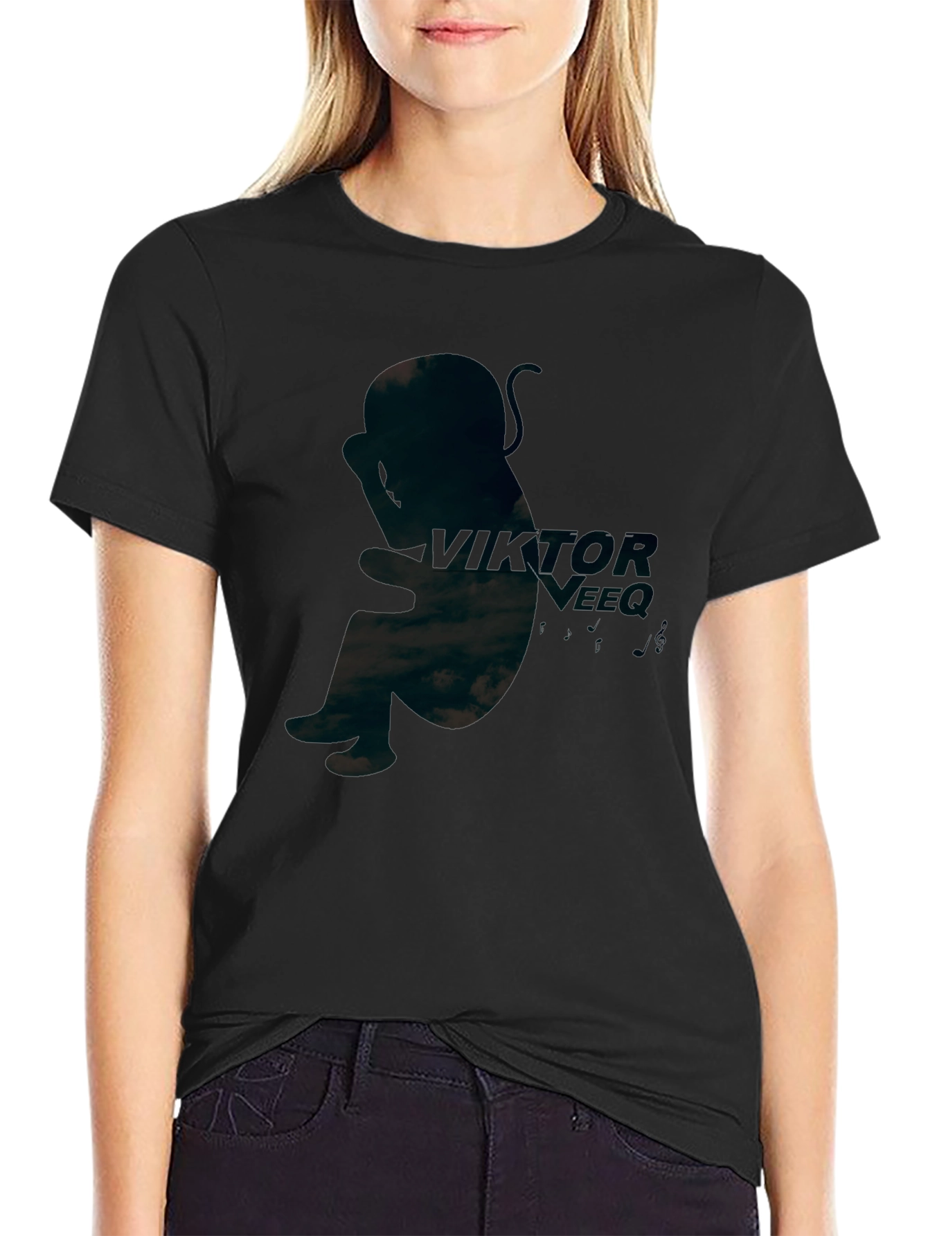 Viktor Veeq Graphic Black T-Shirt