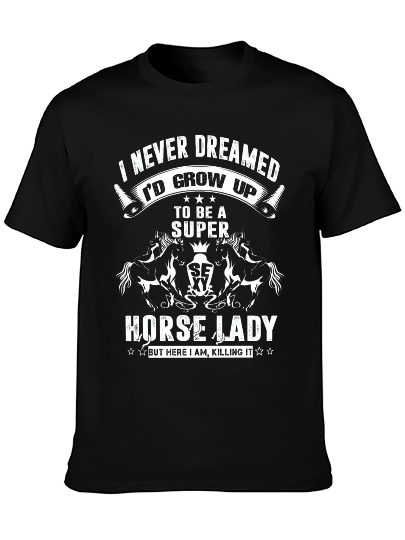 Super Horse Lady Graphic Tee