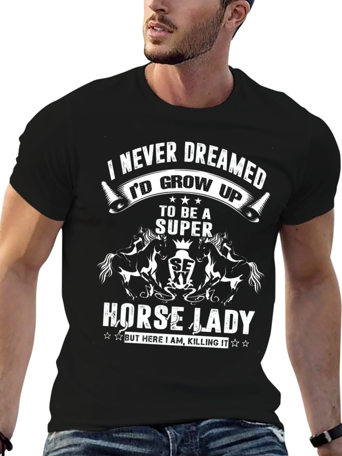 Super Horse Lady Graphic Tee