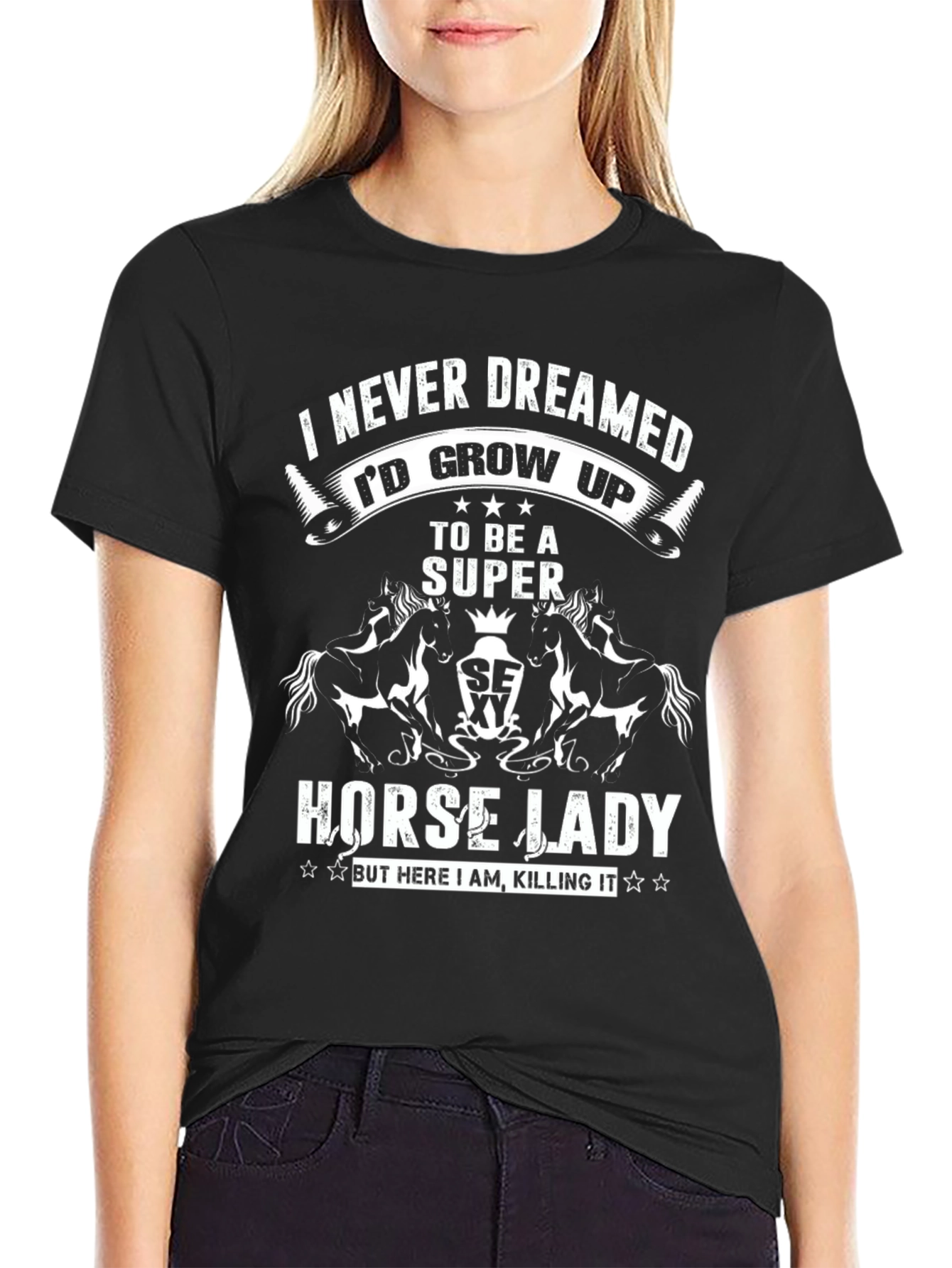 Super Horse Lady Graphic Tee