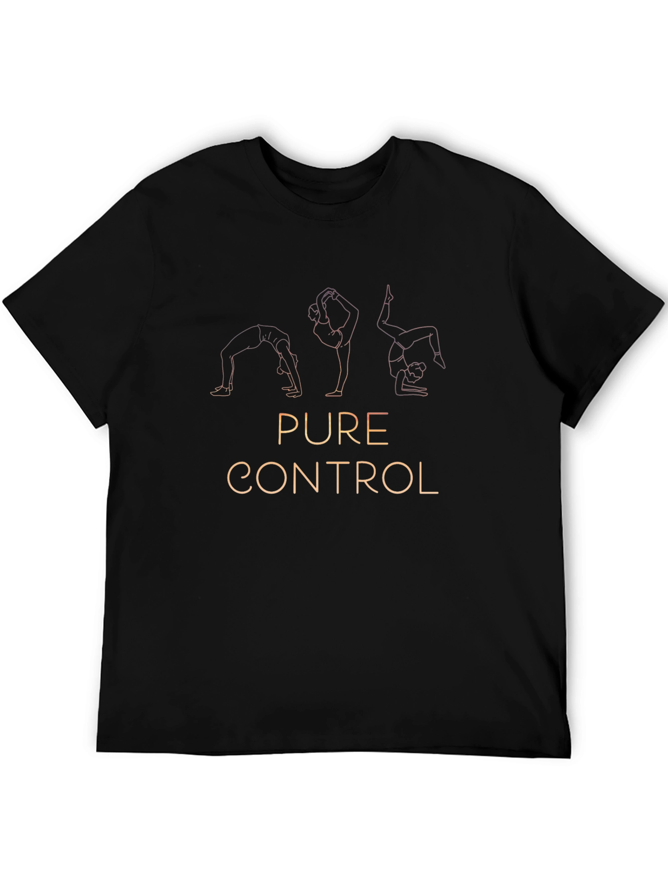 Pure Control Yoga Graphic Tee - Black