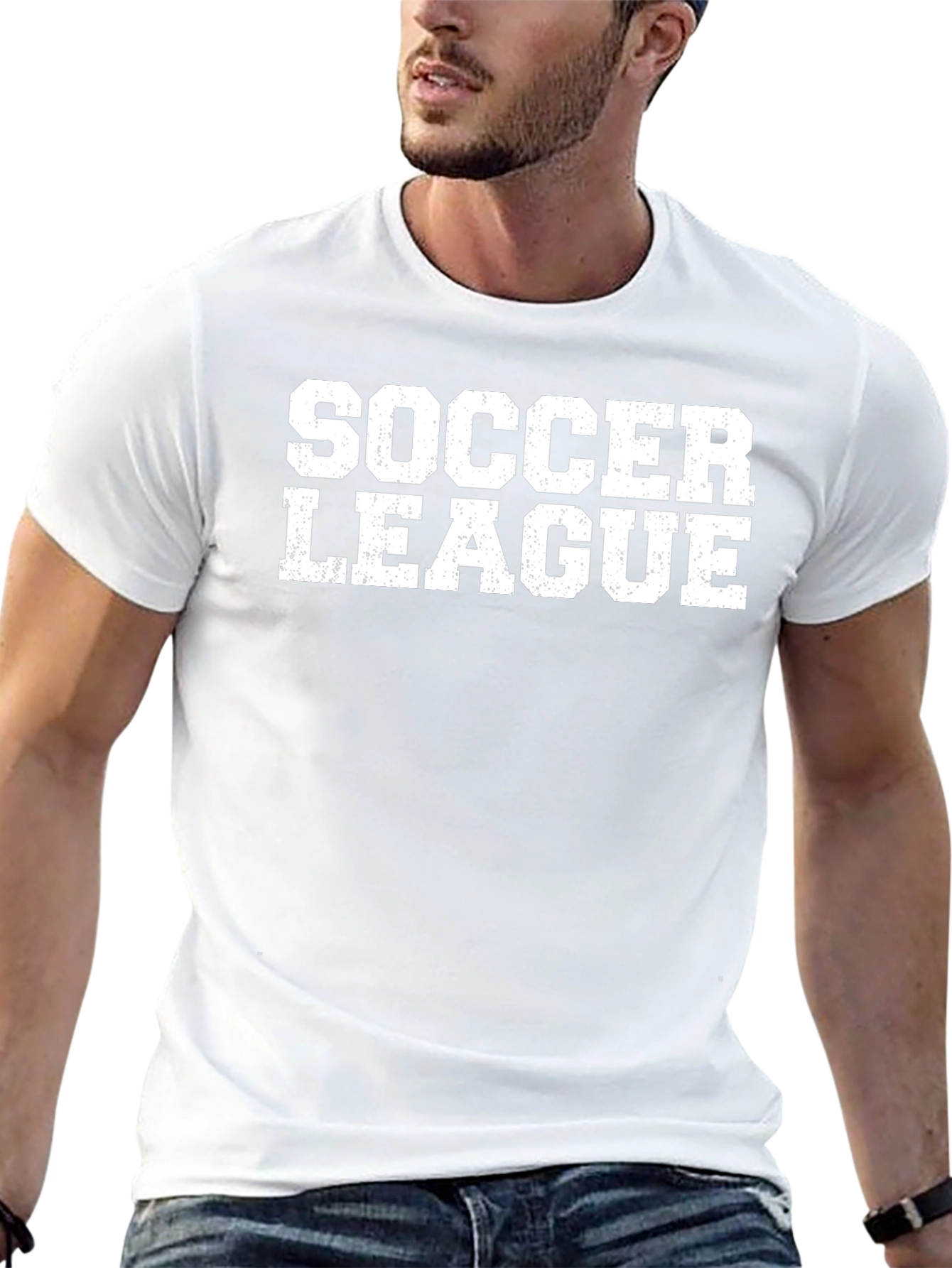 Soccer League Graphic T-Shirt - Black