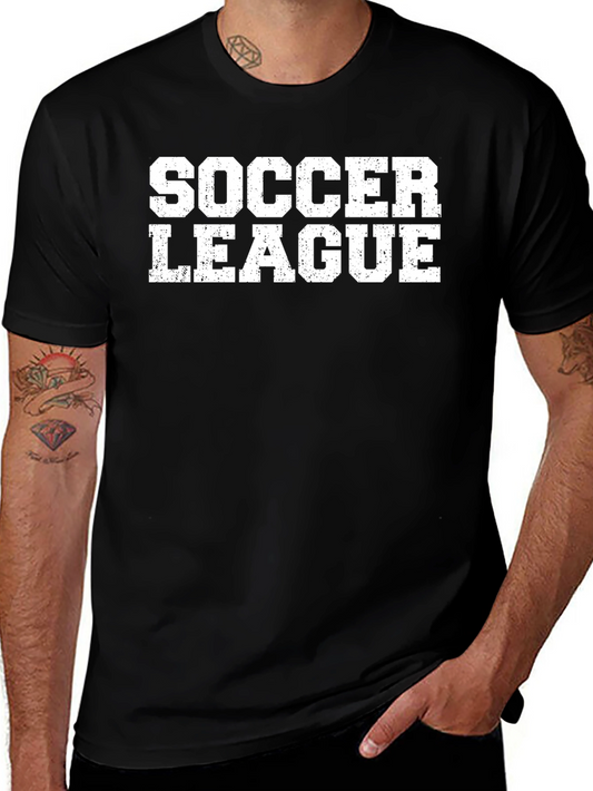 Soccer League Graphic T-Shirt - Black