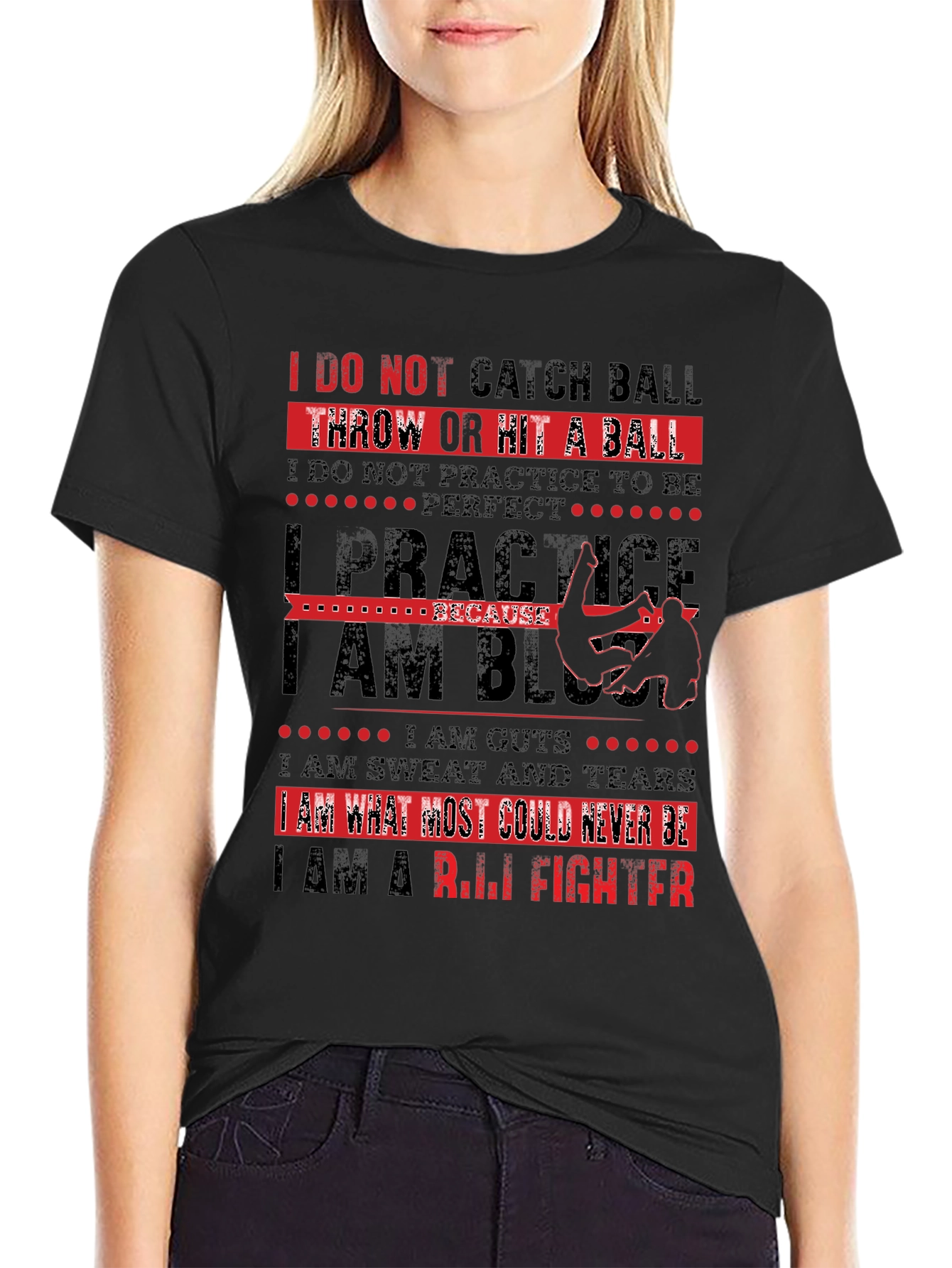 R.I.L.I Fighter Graphic T-Shirt - Gym & Training