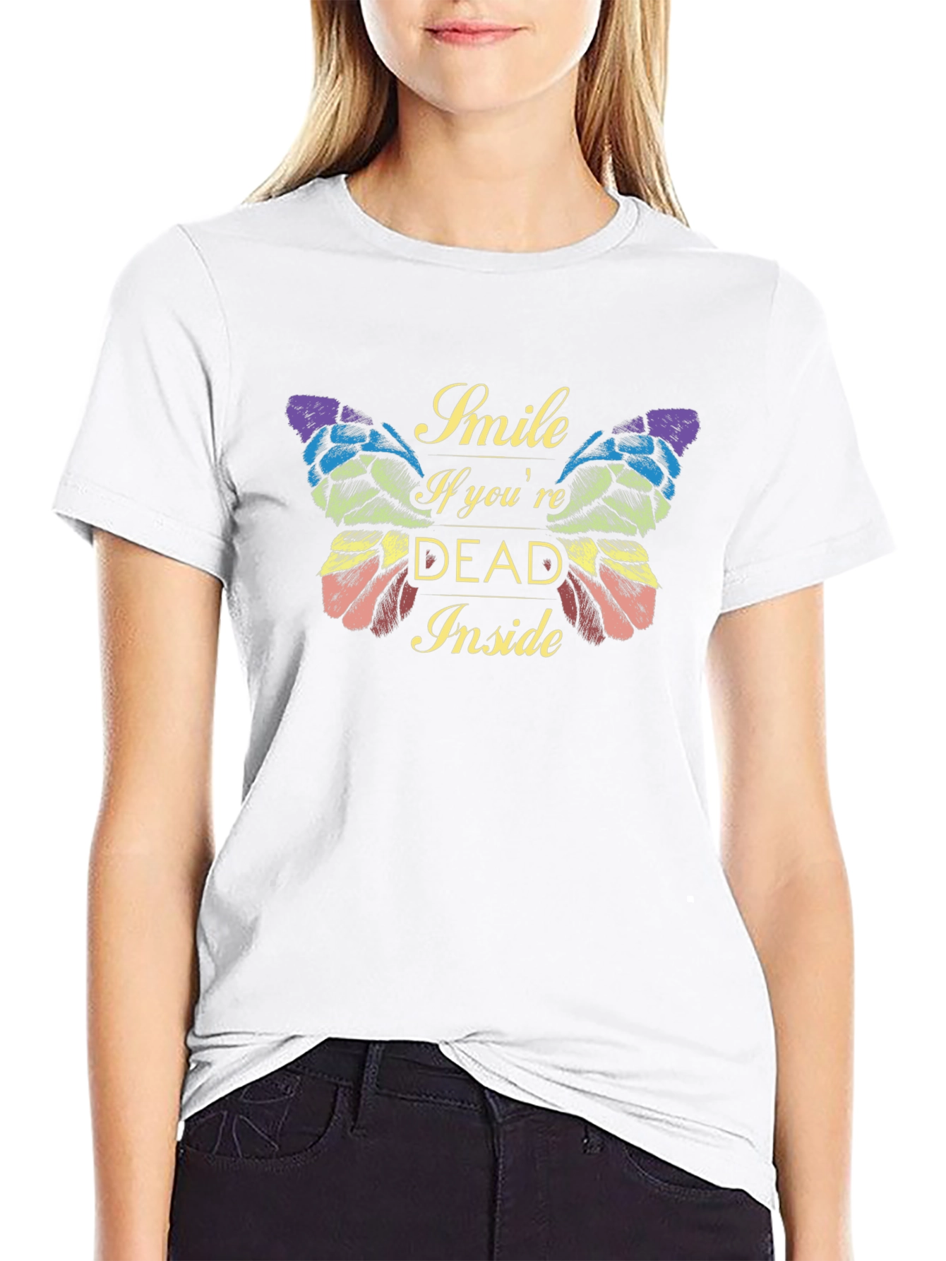Smile If Youre Dead Inside Graphic Tee