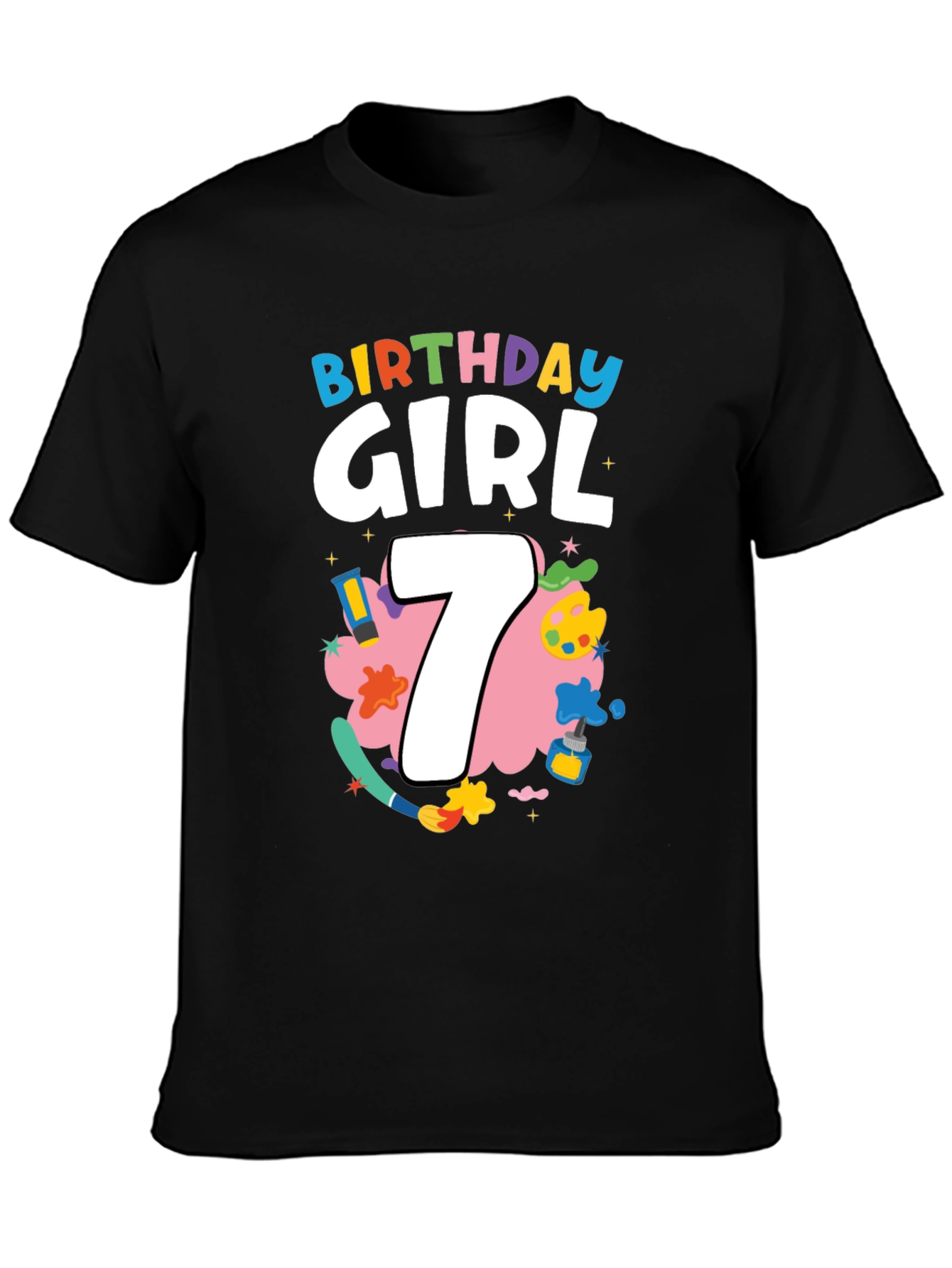 Birthday Girl 7 T-Shirt - Cute & Fun Design