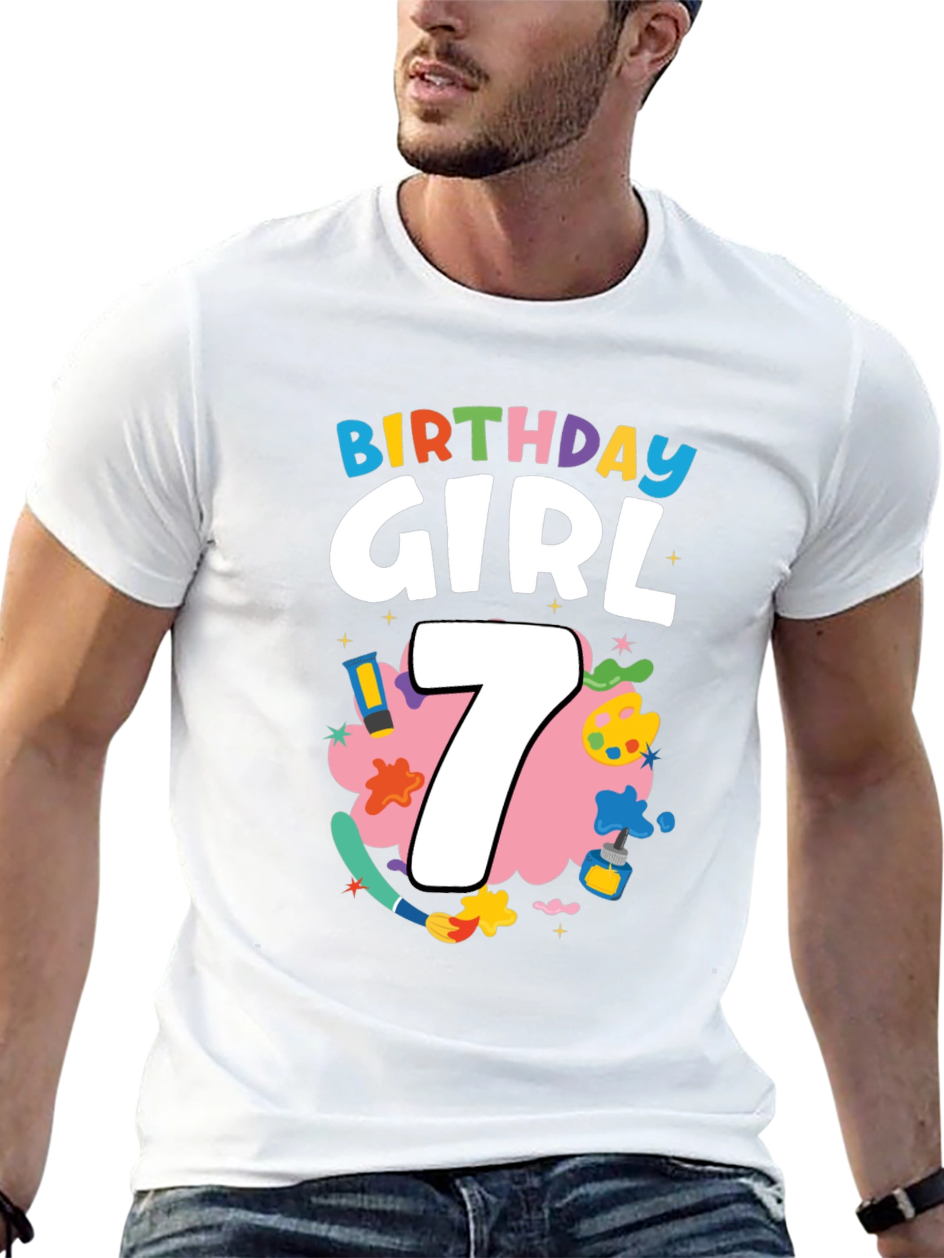 Birthday Girl 7 T-Shirt - Cute & Fun Design