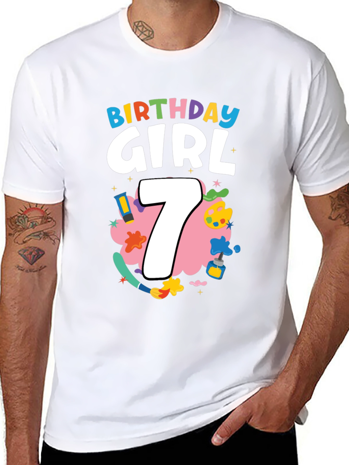 Birthday Girl 7 T-Shirt - Cute & Fun Design