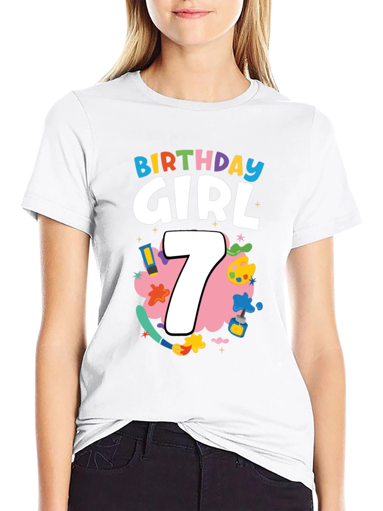 Birthday Girl 7 T-Shirt - Cute & Fun Design