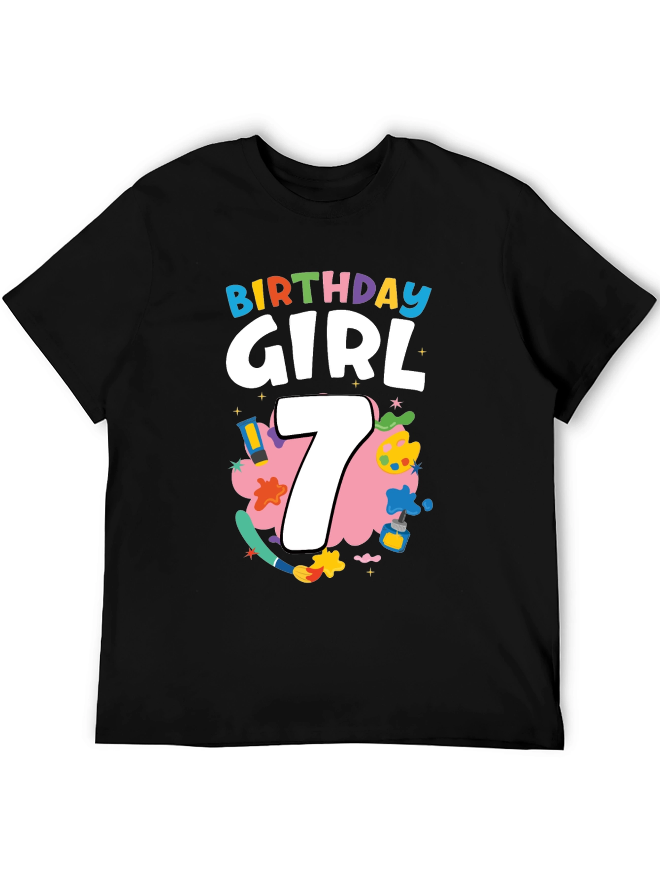 Birthday Girl 7 T-Shirt - Cute & Fun Design