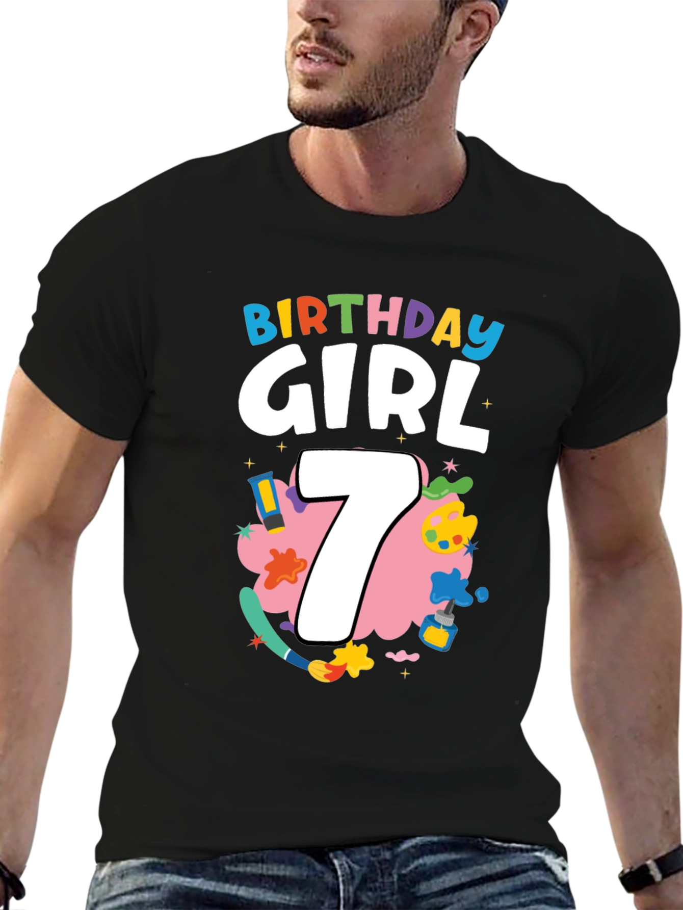 Birthday Girl 7 T-Shirt - Cute & Fun Design