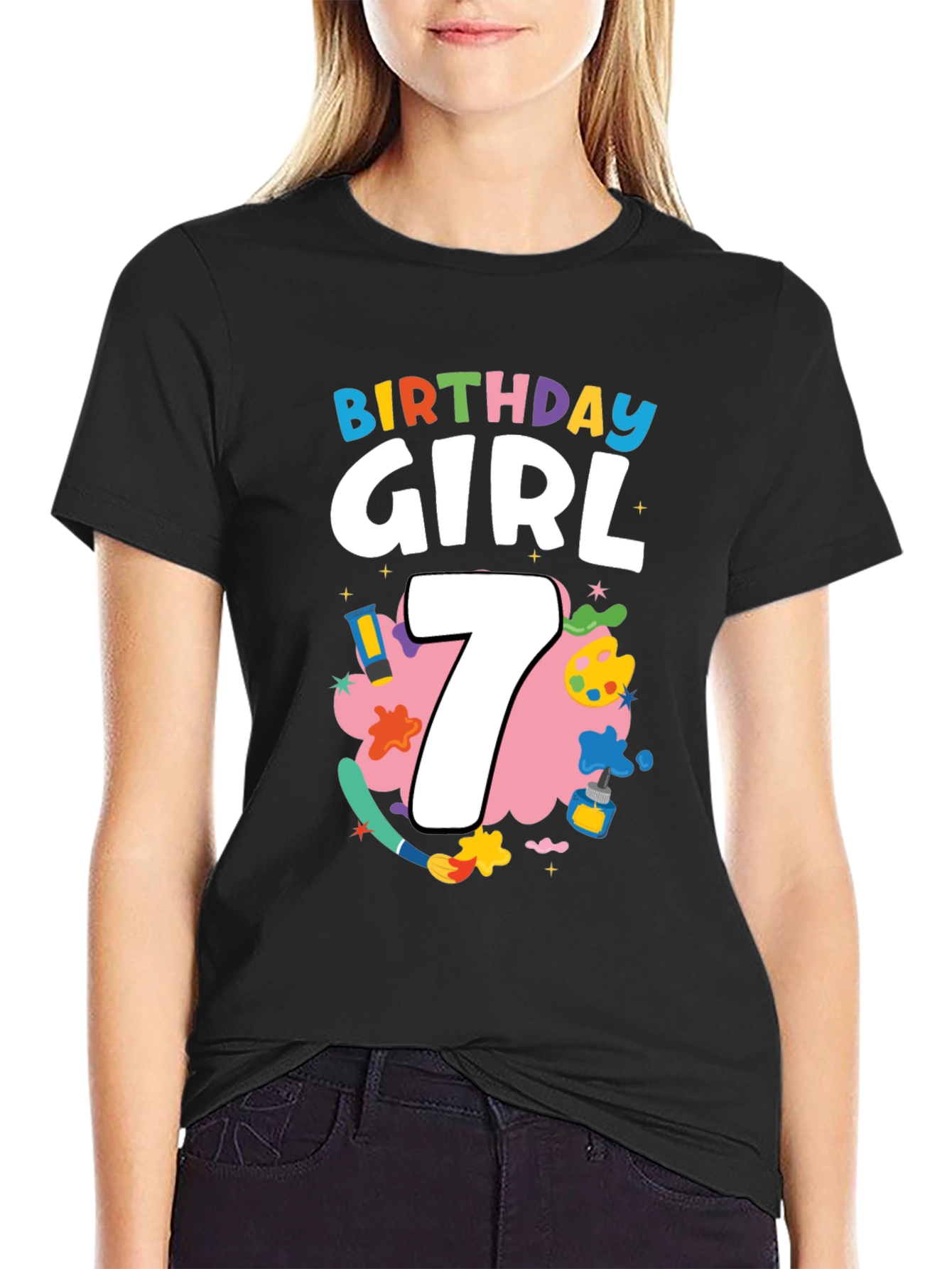 Birthday Girl 7 T-Shirt - Cute & Fun Design