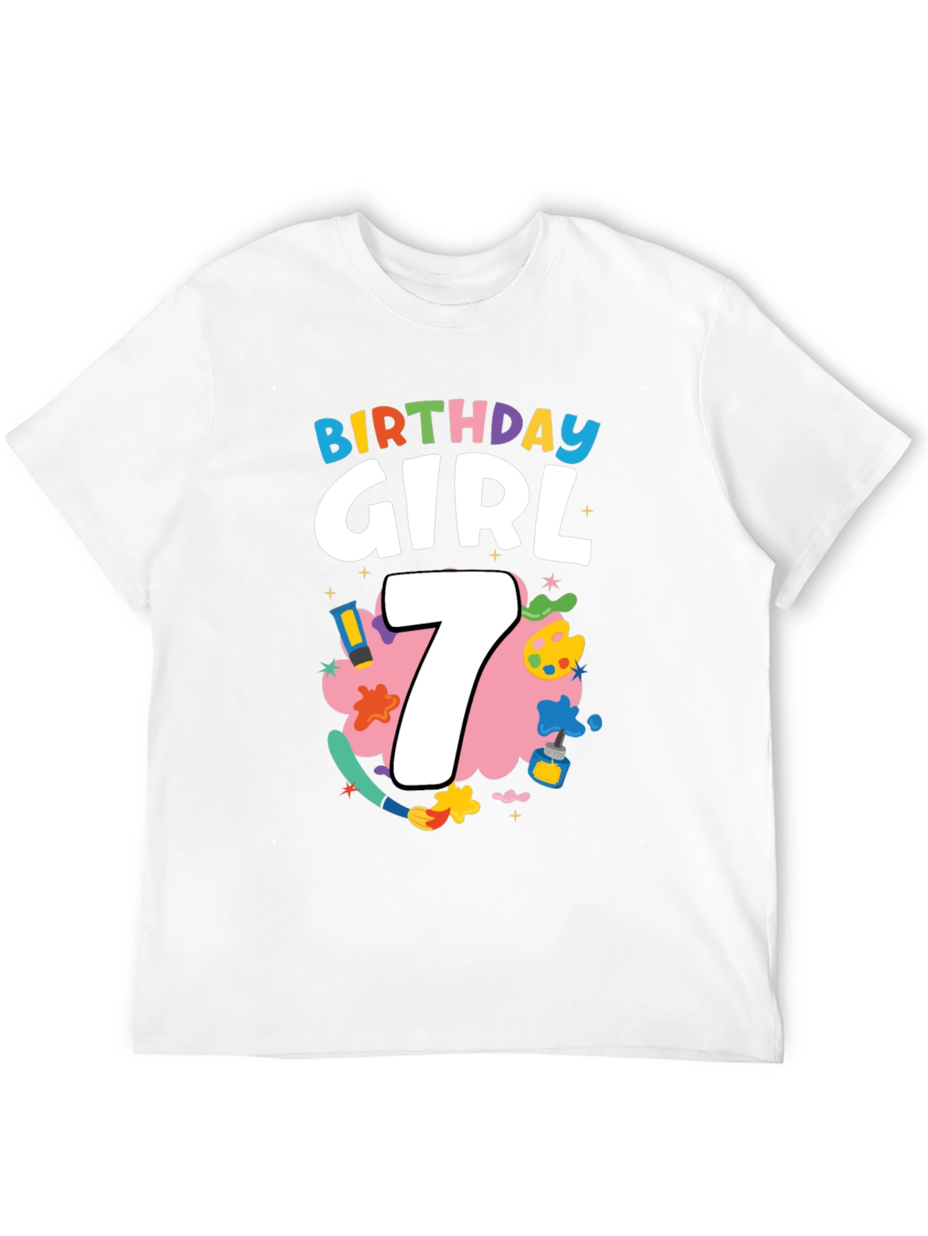 Birthday Girl 7 T-Shirt - Cute & Fun Design