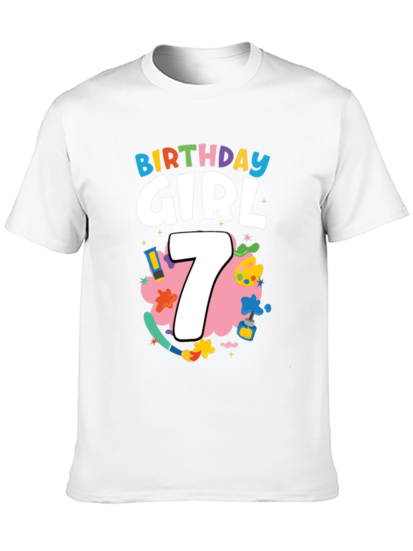 Birthday Girl 7 T-Shirt - Cute & Fun Design