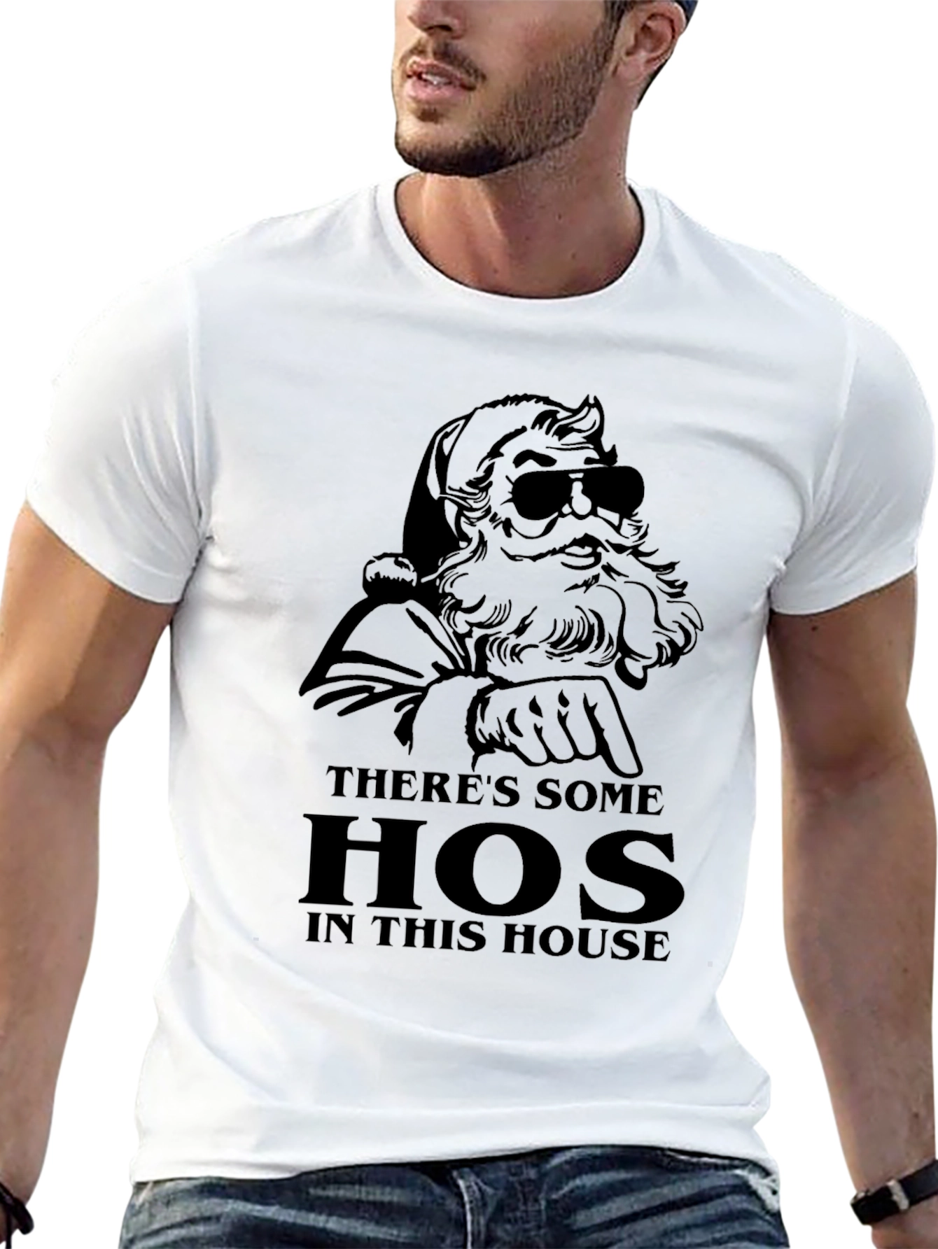 Theres Some Hos in This House Mens Graphic Tee