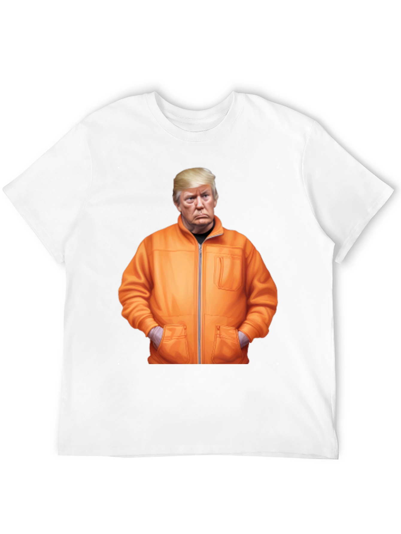 Trump Caricature Graphic Black Tee