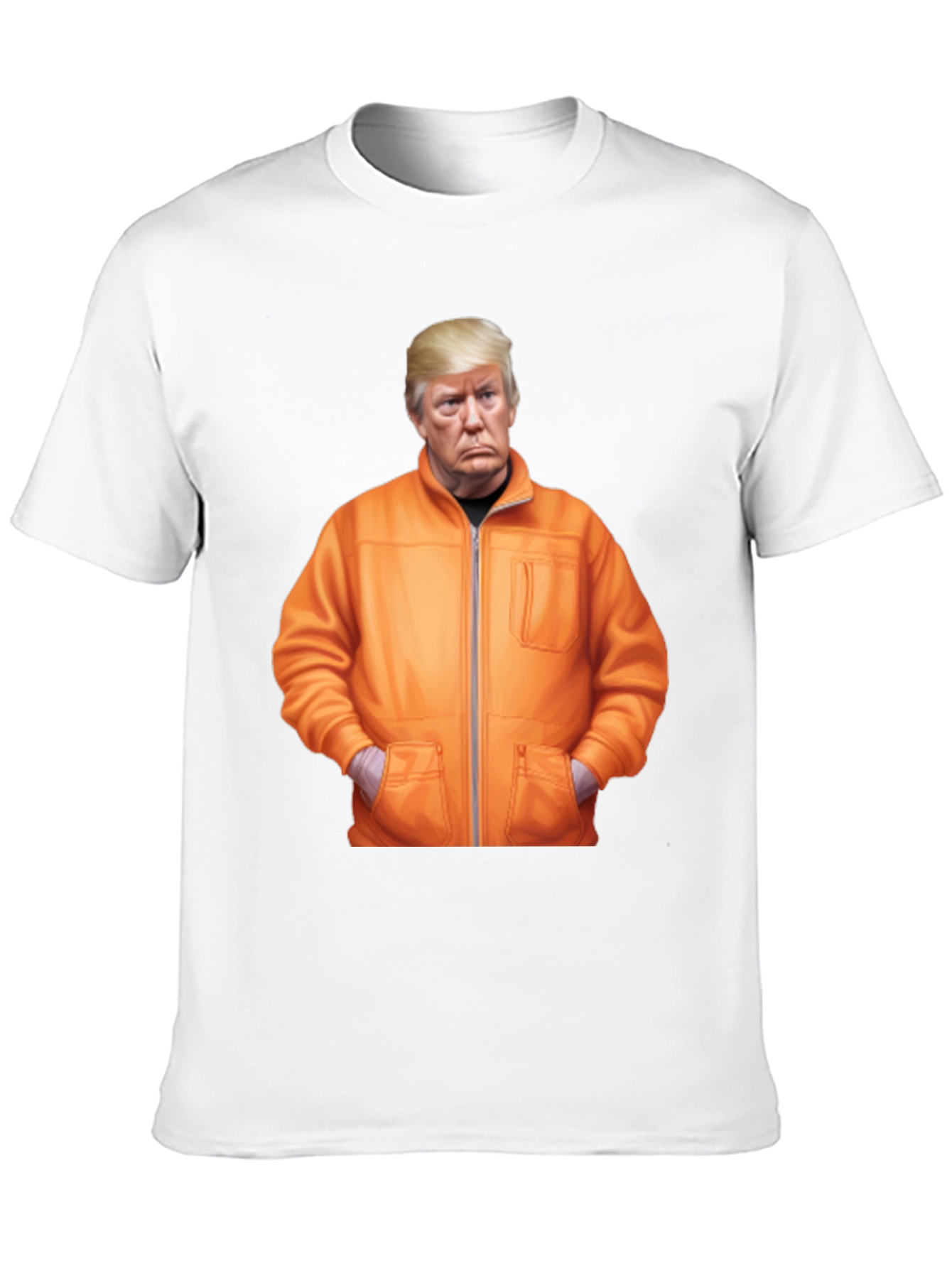 Trump Caricature Graphic Black Tee