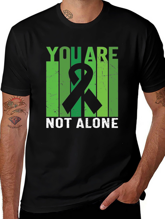 You Are Not Alone Mental Health Awareness Ribbon T-Shirt